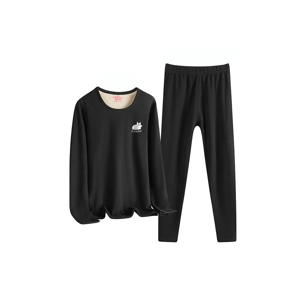 TULANDUO Черный Женский Термокостюм