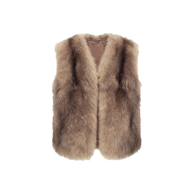 QIAOMONVHAI Коричневый Женские Меховые изделия