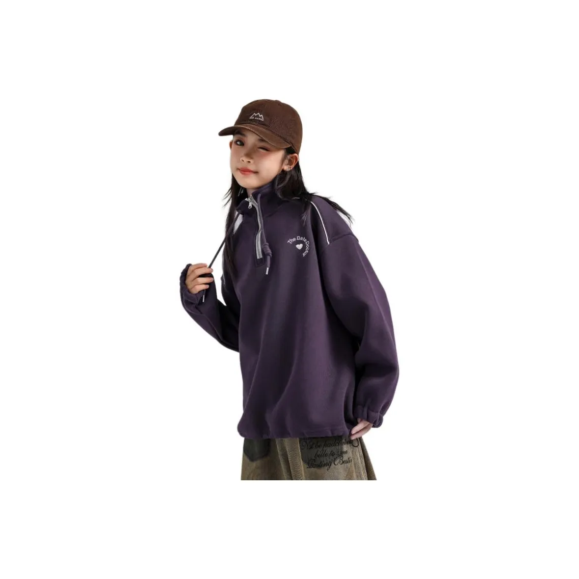 TLIT Флисовая подкладка Худи и Свитшоты с воротником-стойкой