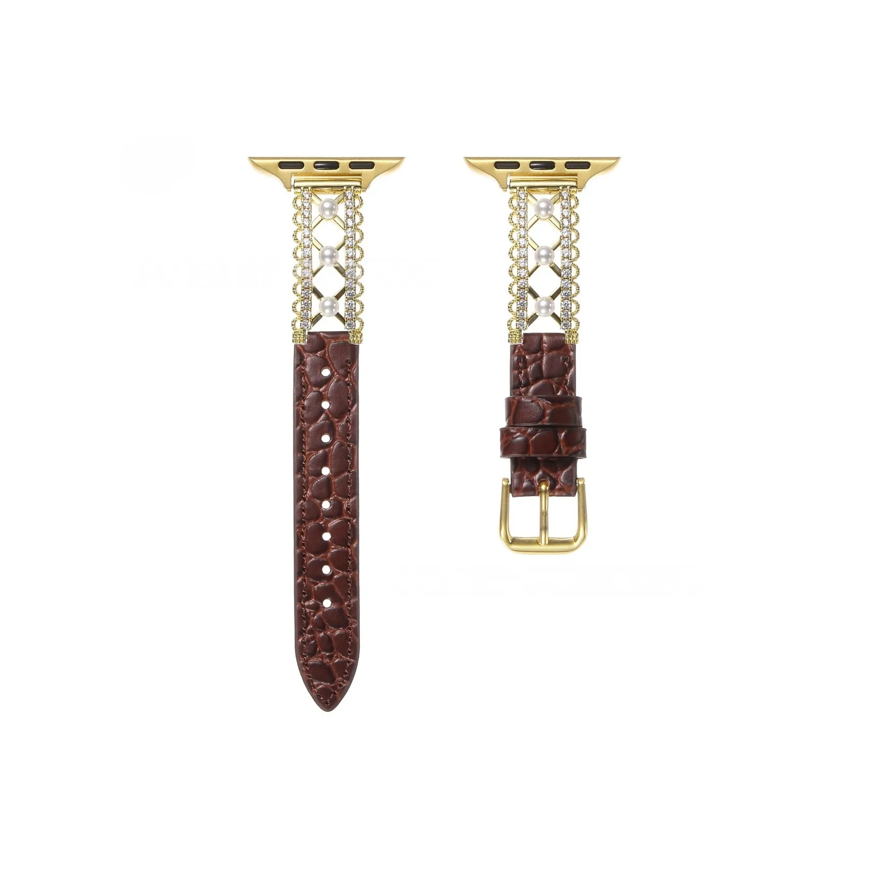 HUASONGXIN Ремешок Apple Совместимость Натуральная кожа Материал