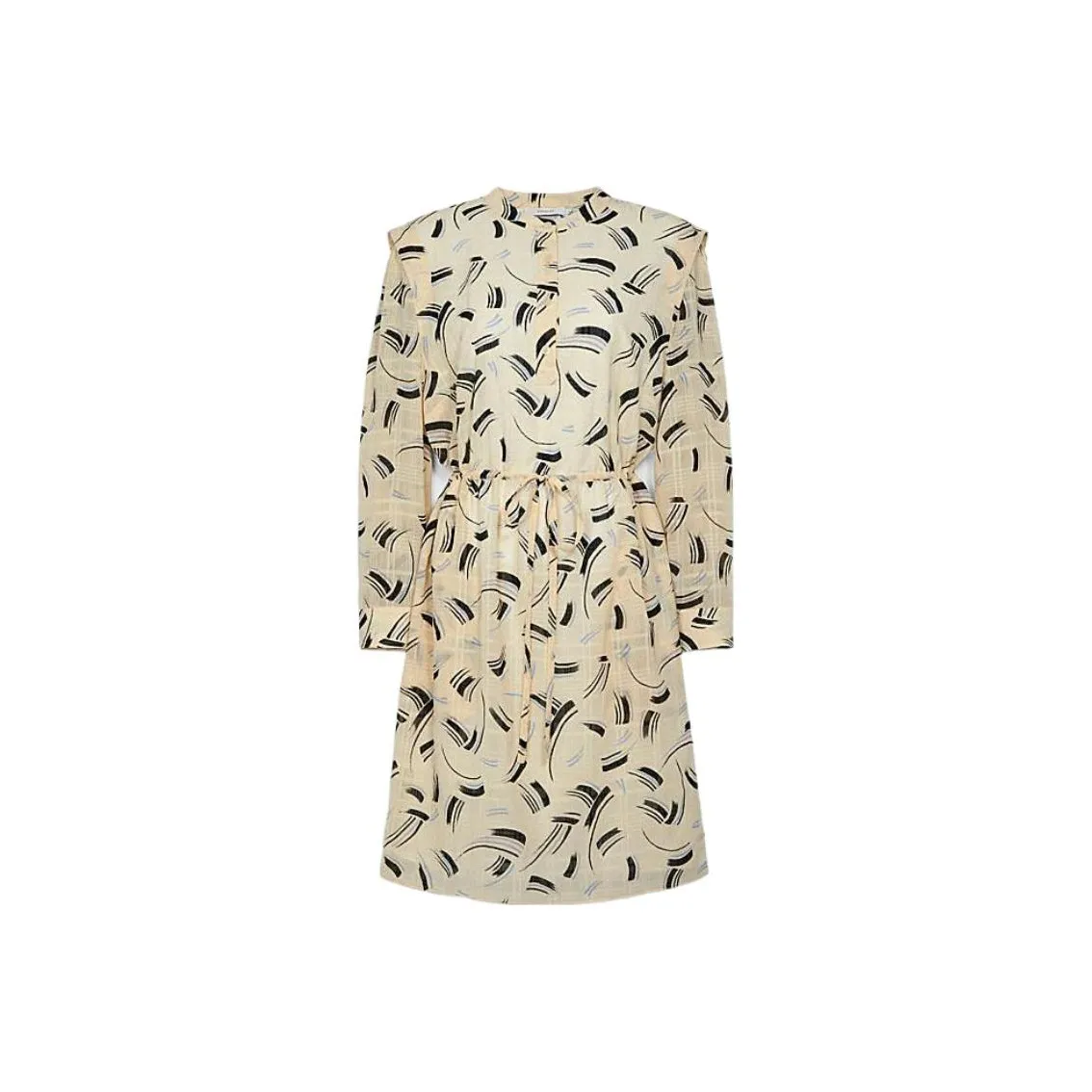 COACH FW22 Длинное платье с длинными рукавами женское желтое