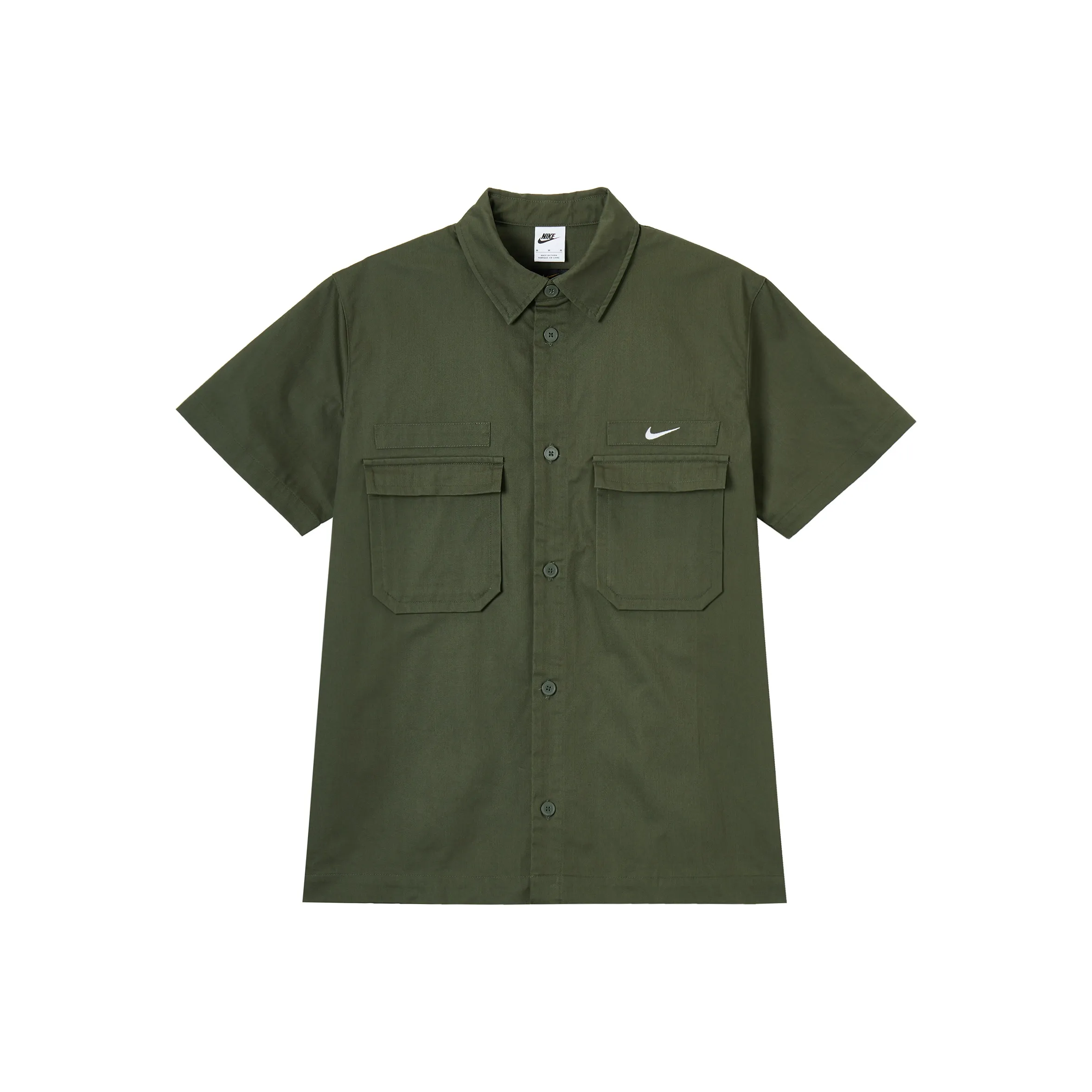 Nike Хаки Зеленый Мужские Рубашки