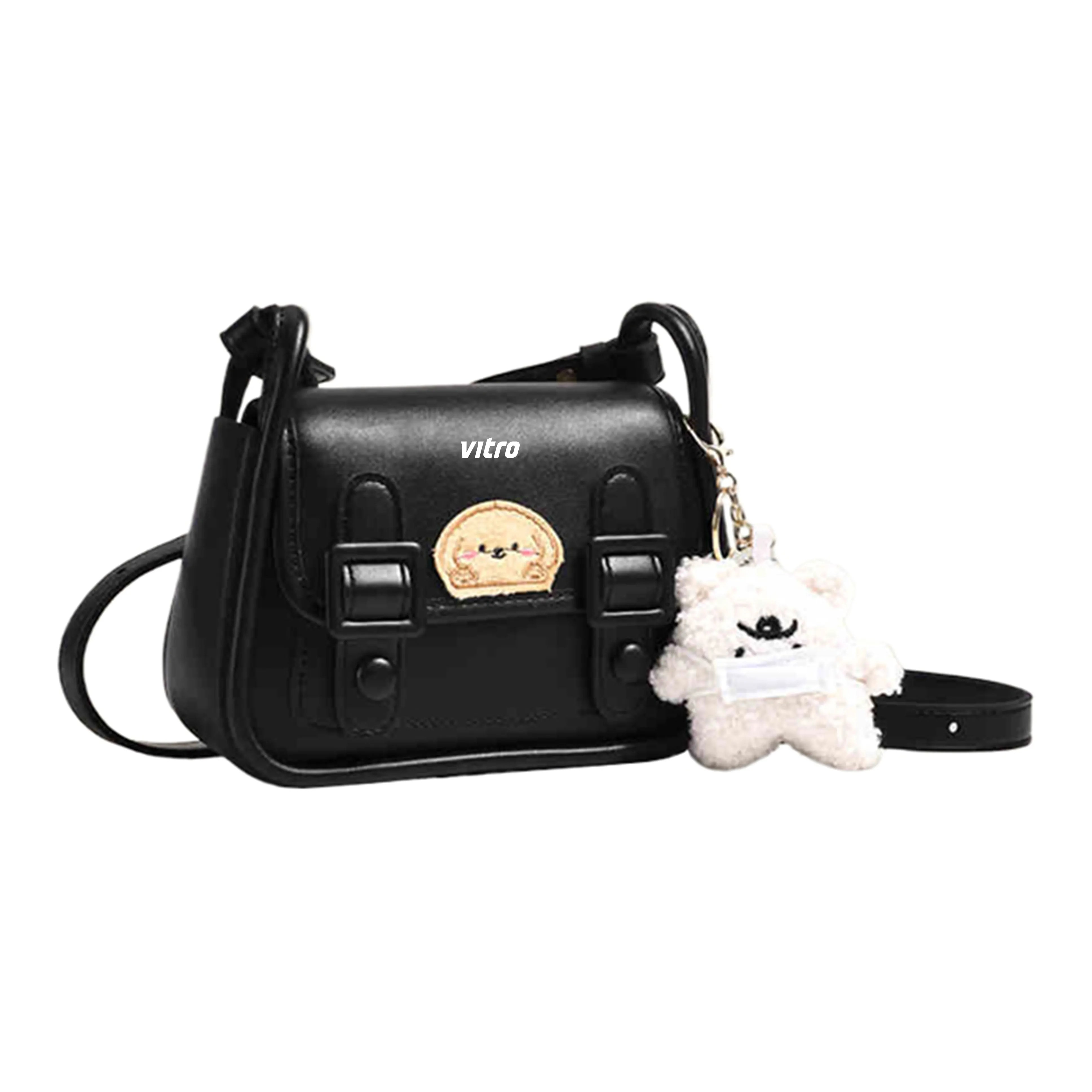 VITRO PU (полиуретан) Сумка через плечо Стандартная Женская Черная Белая Хаки