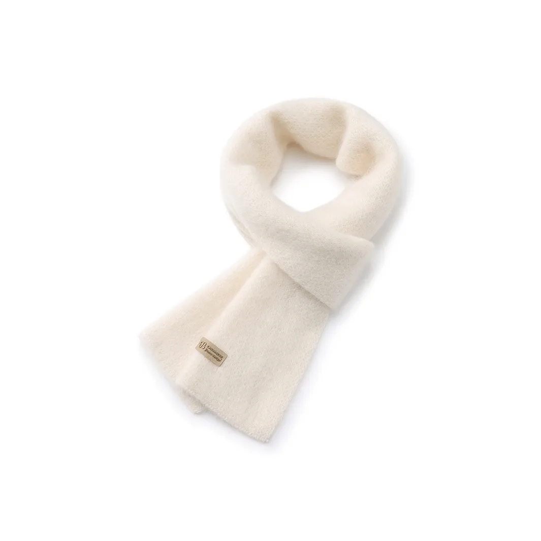 JIUMU Кашемир Коробка Осенний Зимний Термический Вязаный Шарф Женский Однотонный