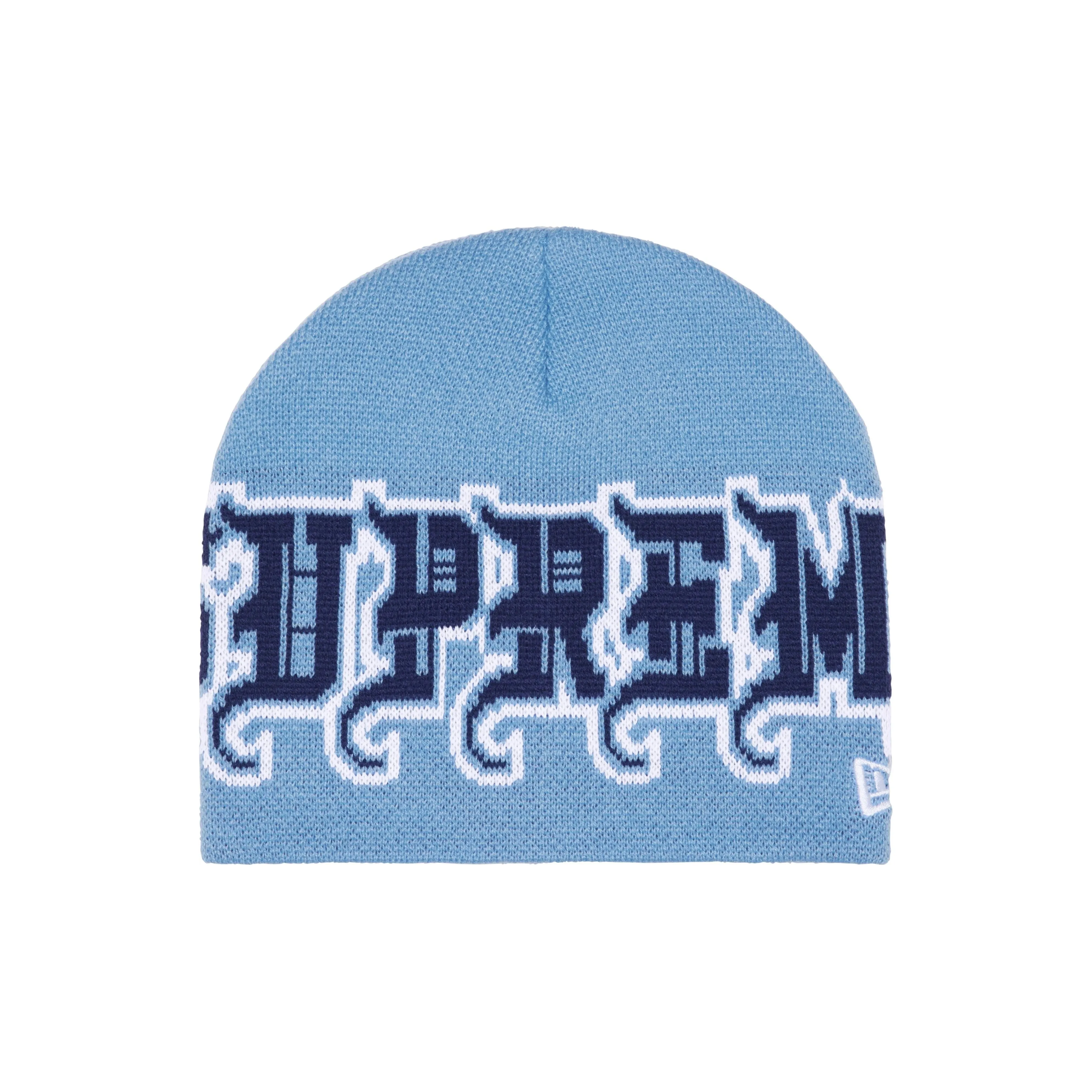 Supreme x New Era Коллаборация Акриловые Шапки-бини Унисекс Морской Синий Коричневый Красный Белый Светло-Синий Черный