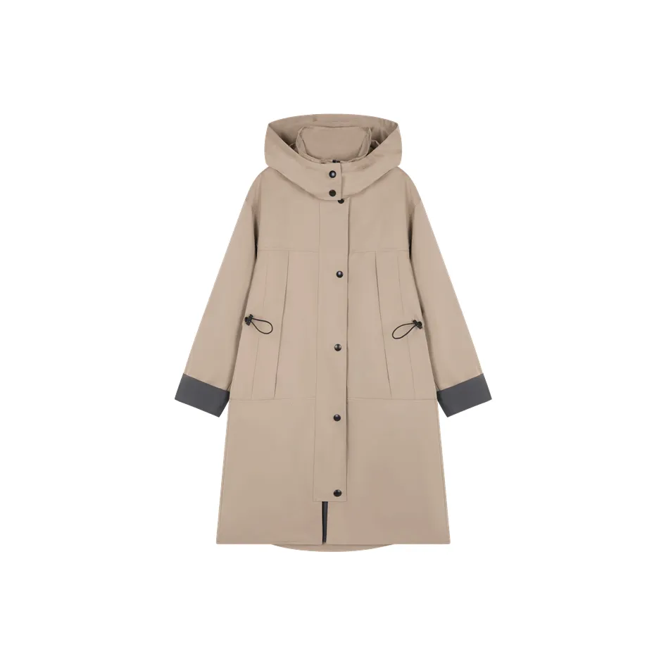 Mo Han Yi Mei Тренчкот Женский Хаки