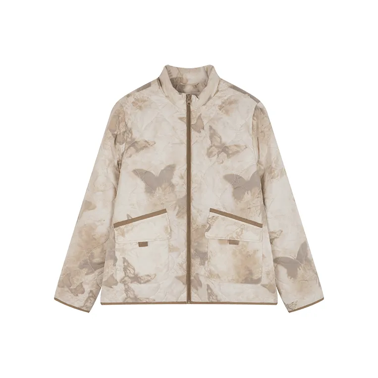 Mo Han Yi Mei Хлопковый пуховик Женский Смешанный Бежевый