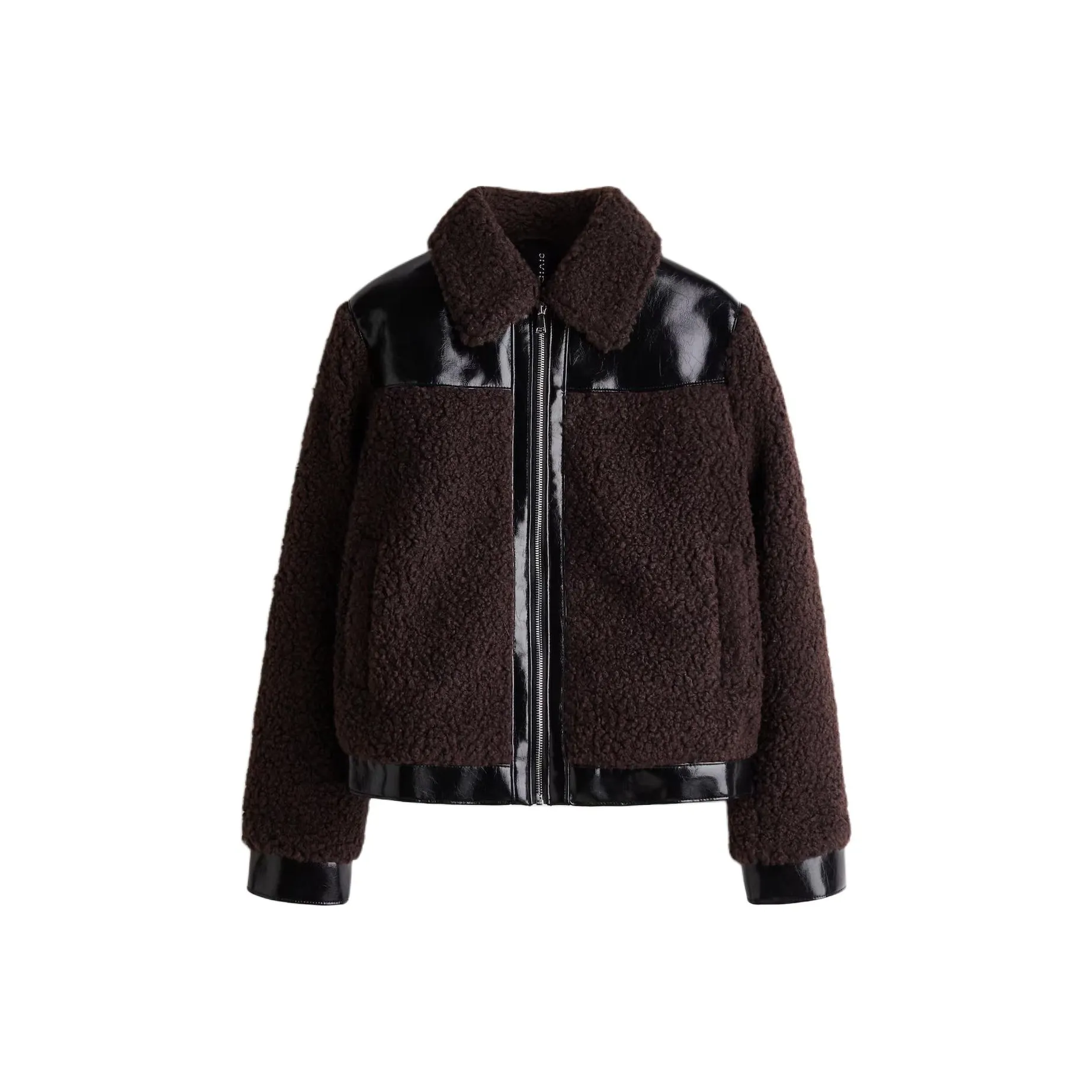 H M Темно-коричневые женские бархатные куртки