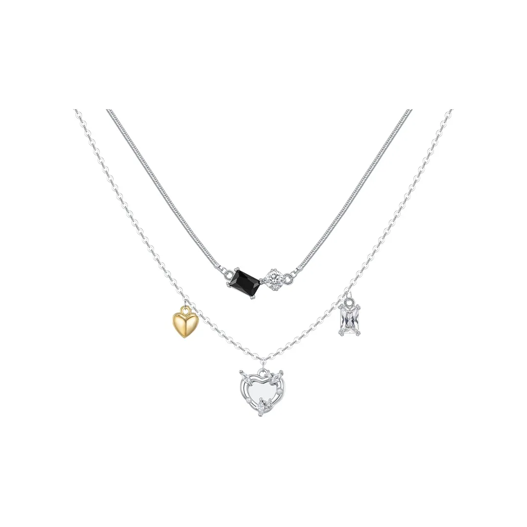 SUN HUNTER Белое Золото с Покрытием Медный Ожерелье Женское