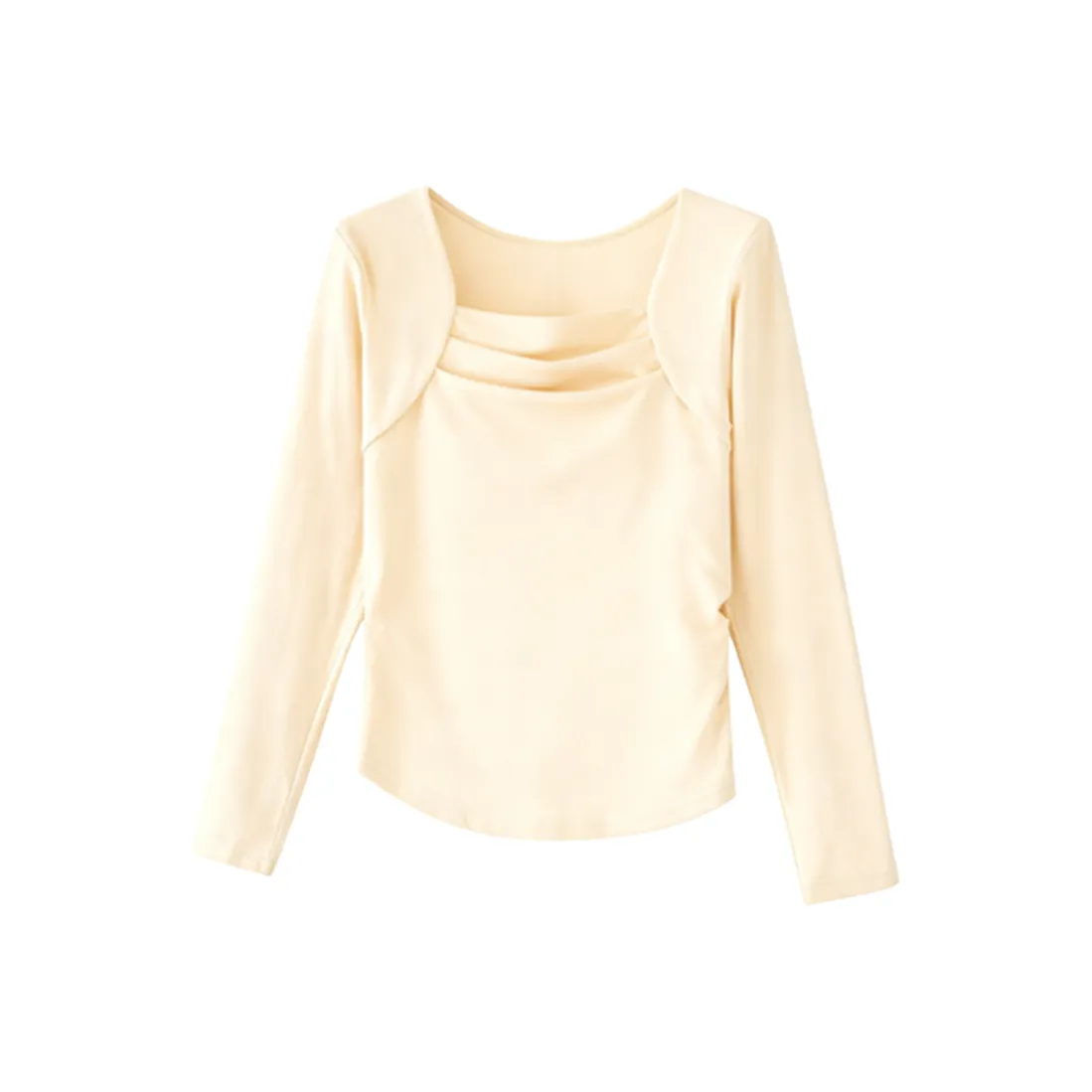 IUNOP Длинный рукав T-рубашка Женская