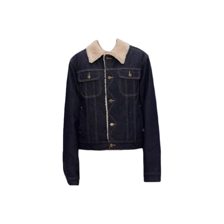 TSKIU Джинсовый синий Женская Джинсовая Куртка
