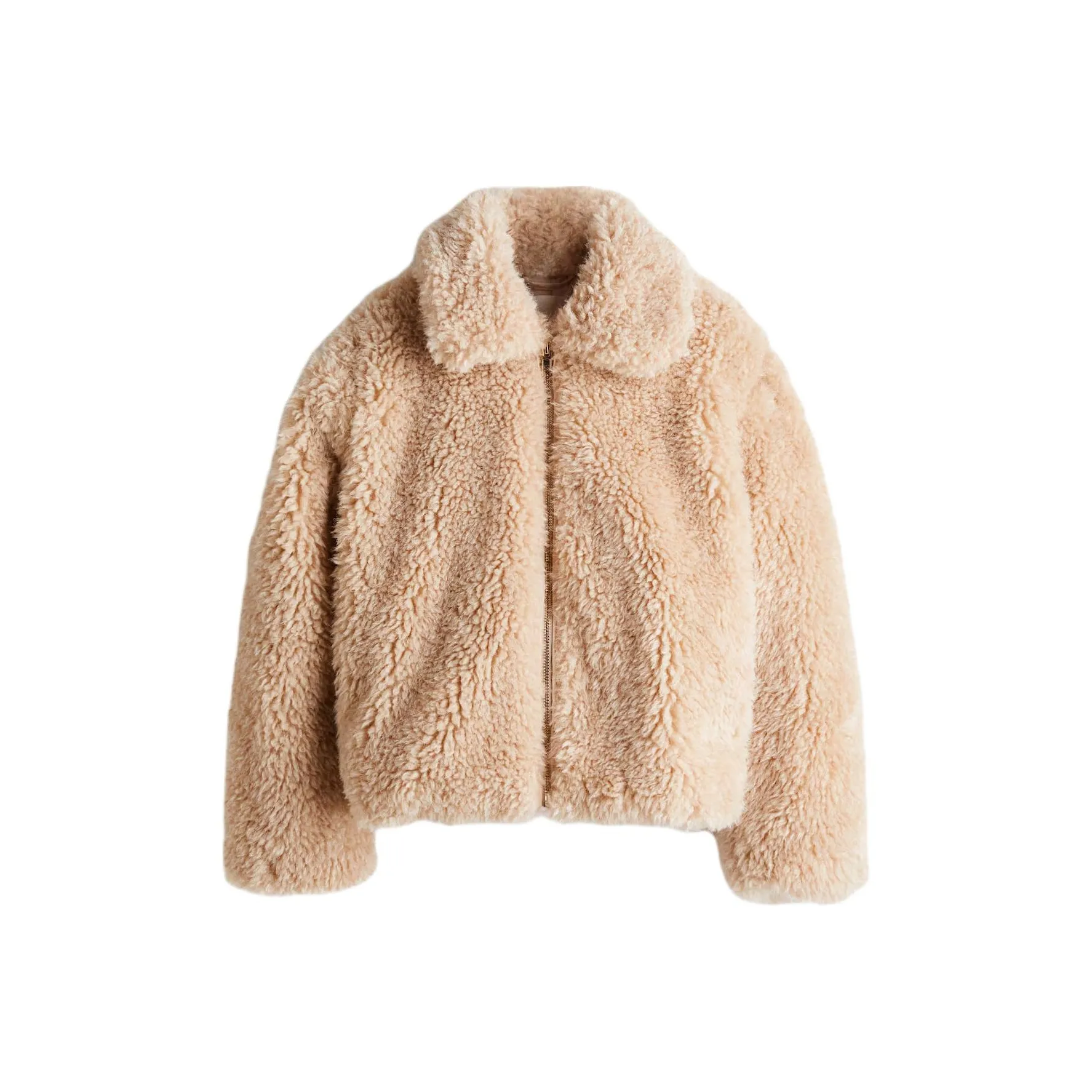 H M Бежевый Женские Бархатные Куртки