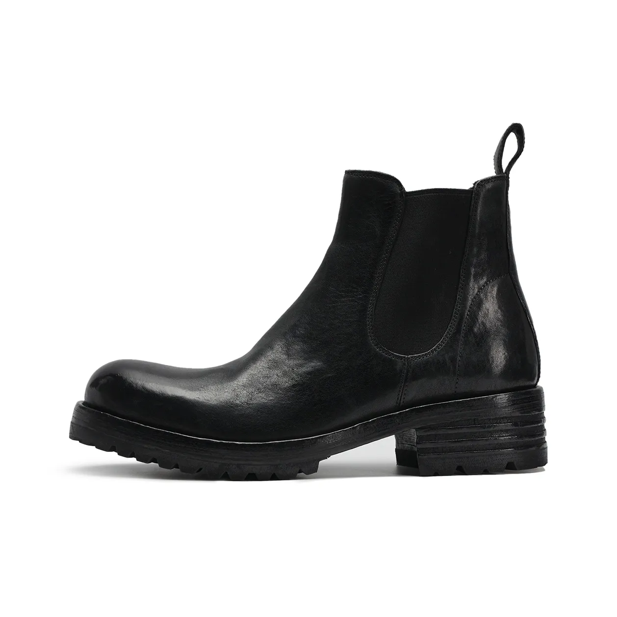 Viplander Бизнес Повседневный Стиль Кожаные Ботинки Короткие Челси Мужские Черные