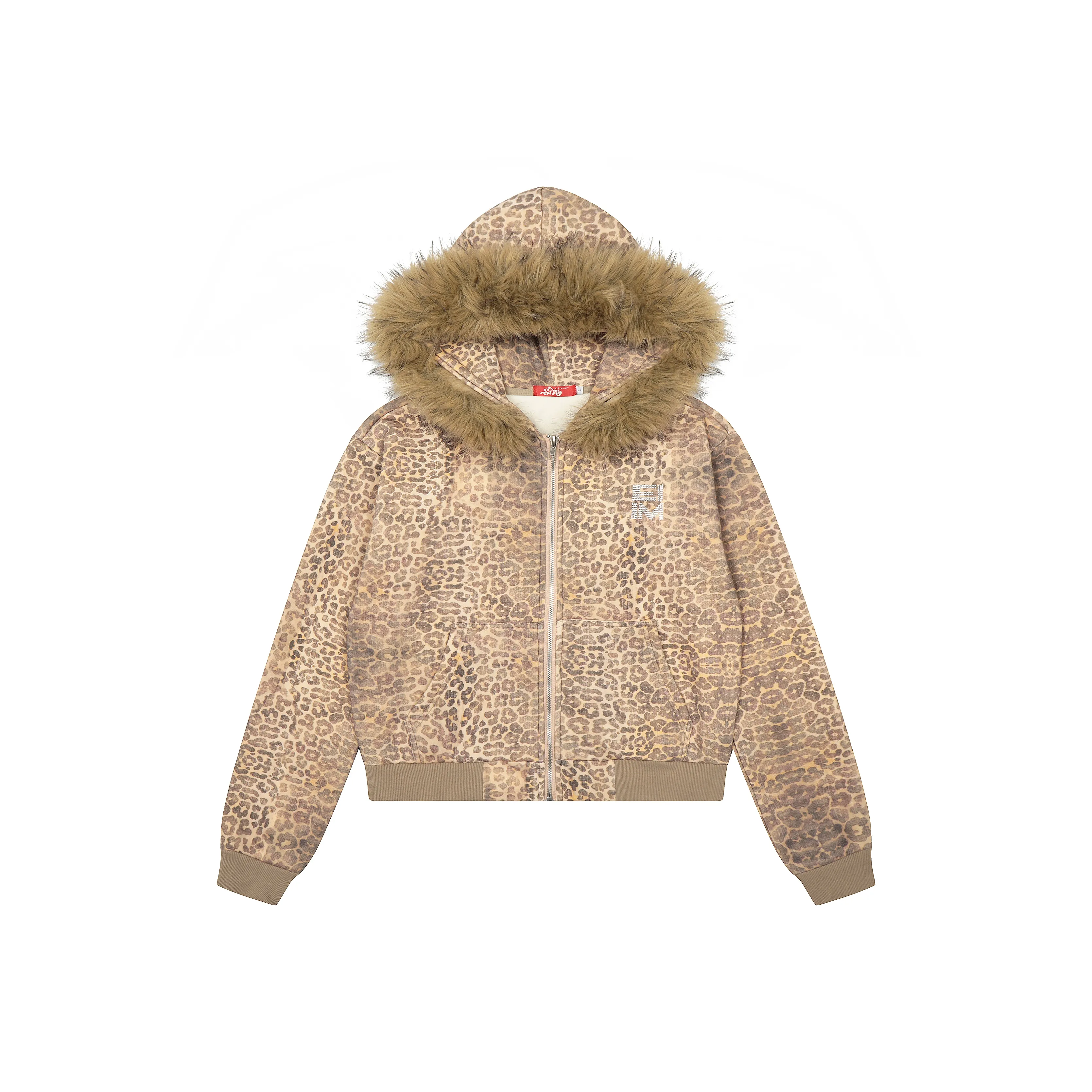 HOKLV Леопардовый принт Женские пуховики