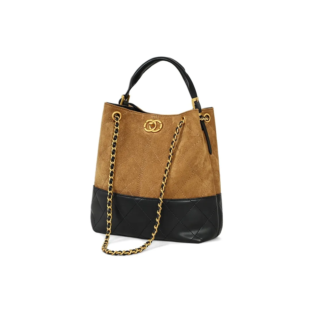 VINEY Сумка через плечо из коровьей кожи стандартная женская коричневая