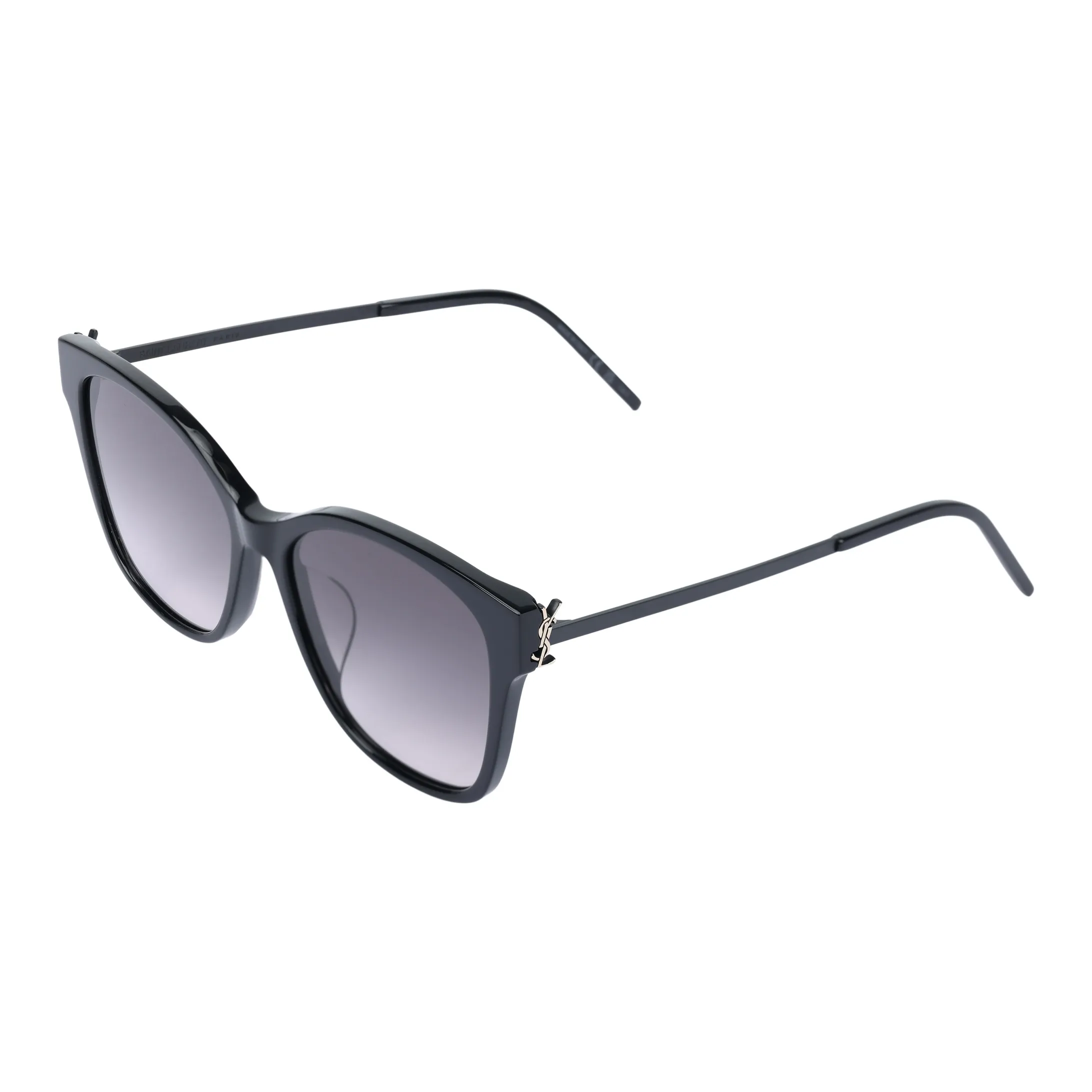 SAINT LAURENT Кошачий глаз Солнцезащитные очки Женские Черный