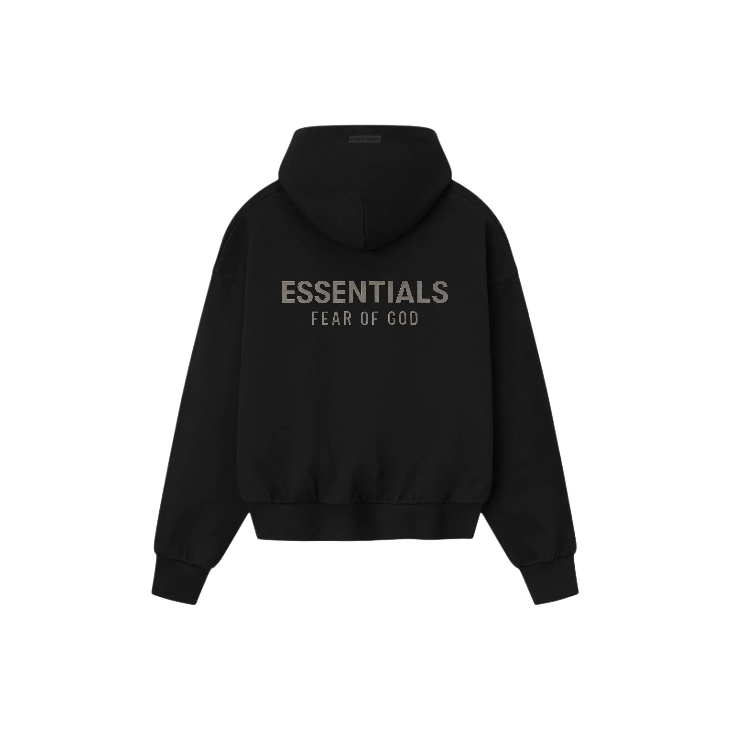 Fear of God ESSENTIALS Fw25 Classic Fit Флис Толстовка Глубокий Черный Свитшот Мужской