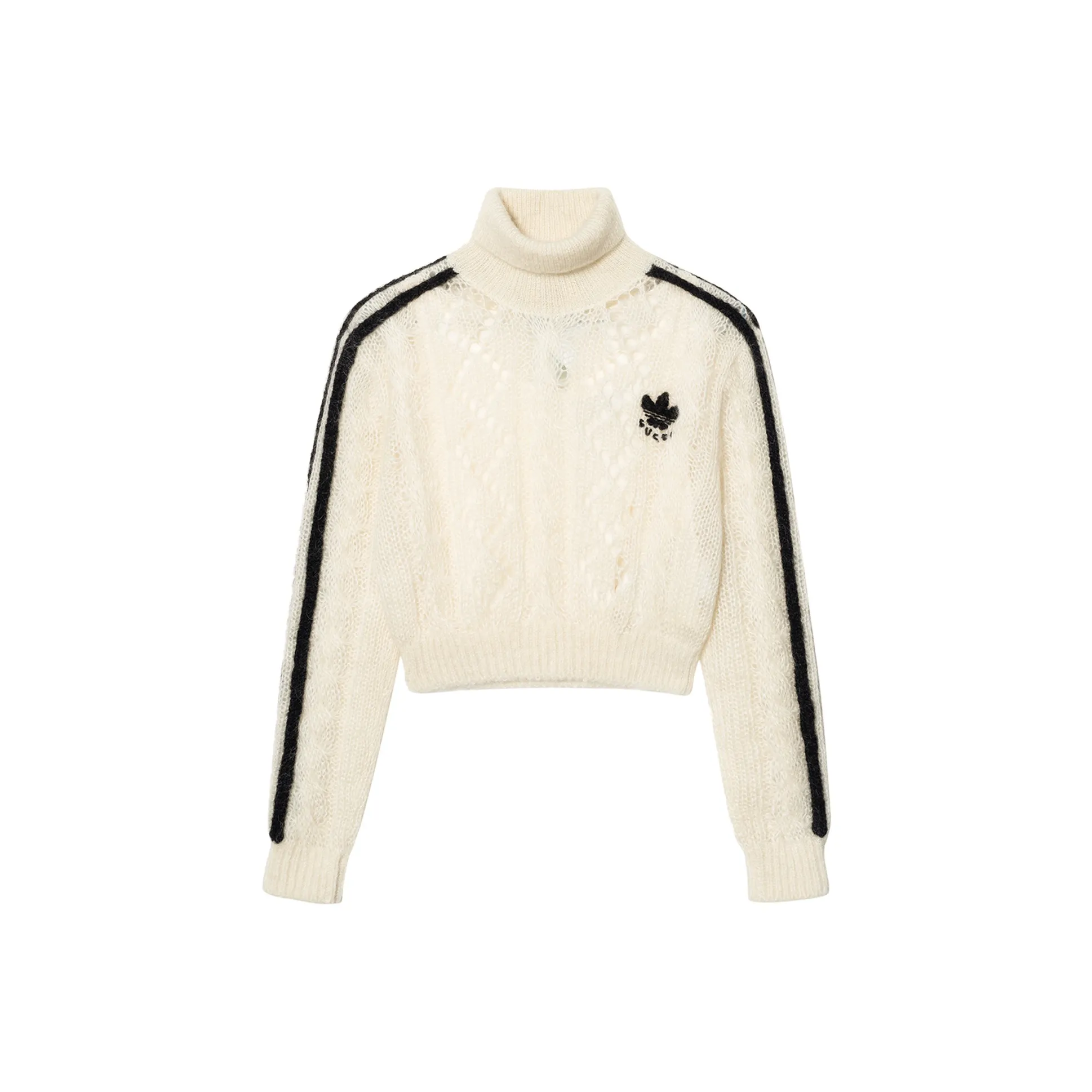 GUCCI X ADIDAS Свитер Женский Айвори Белый