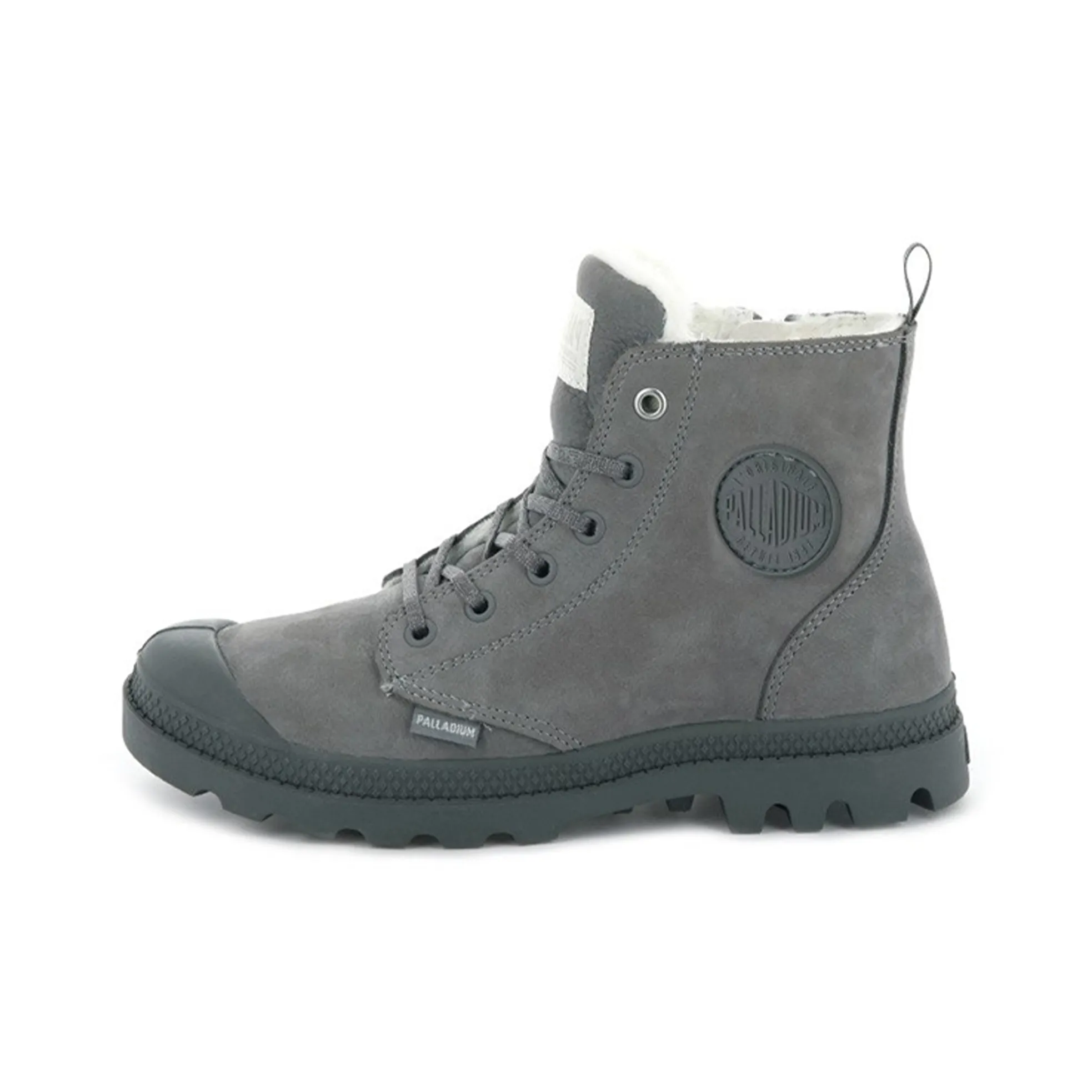 Palladium Pampa Короткий Мартин Ботинок Женский River Stone Серый