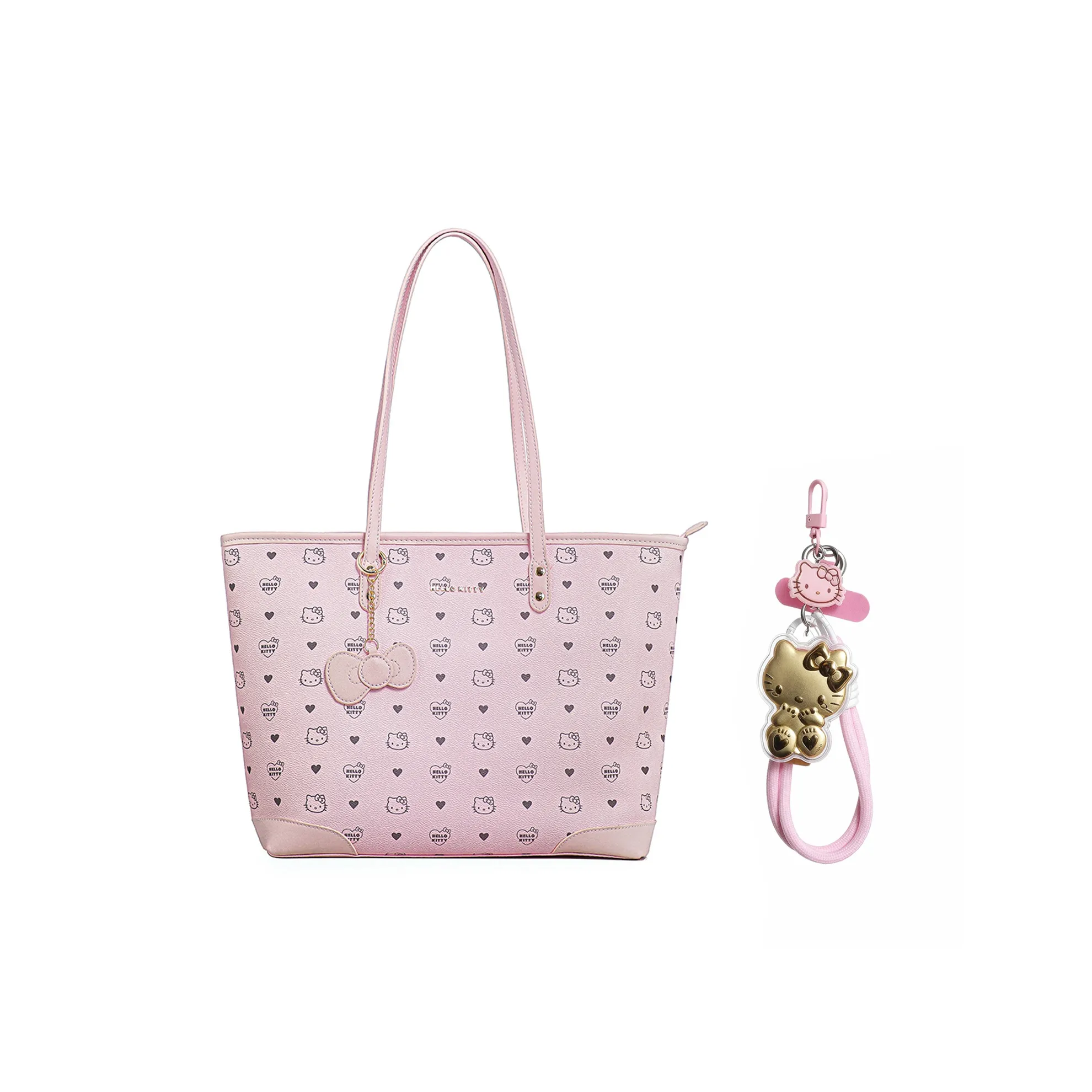 MESUCA Sanrio Hello Kitty Series Синтетическая кожа Сумка через плечо Стандартная Женская Розовая