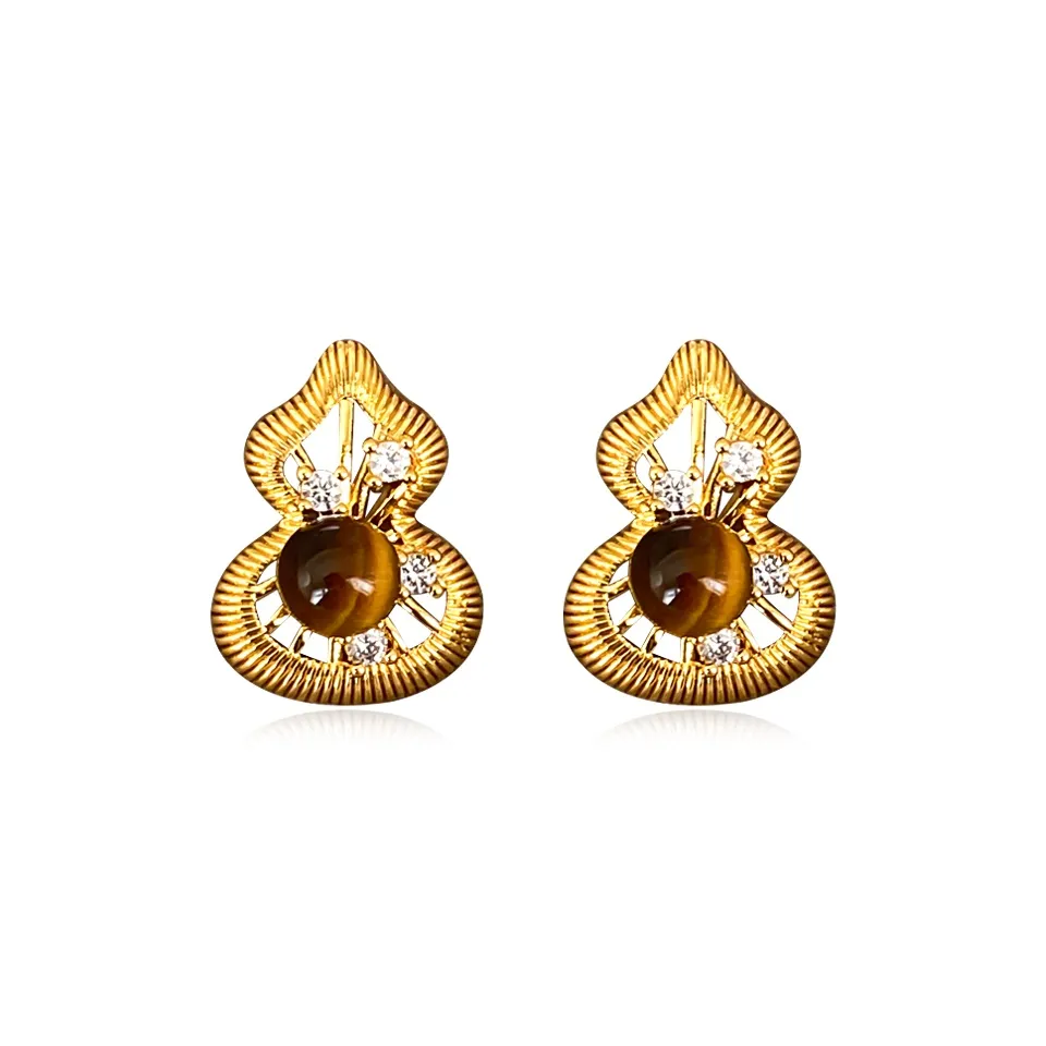 ONEKISS Стекло с золотым покрытием медные искусственные цирконовые серьги для женщин