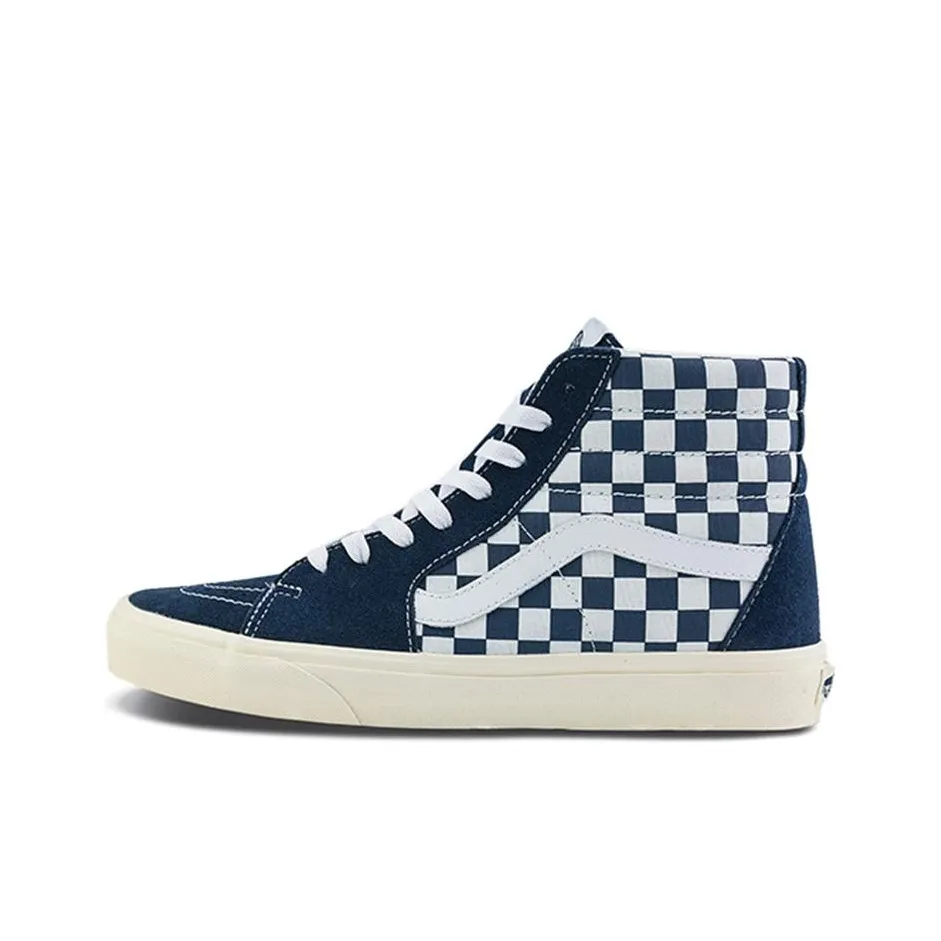 Vans SK8 Skateboard Shoes Unisex High Top Blue/White