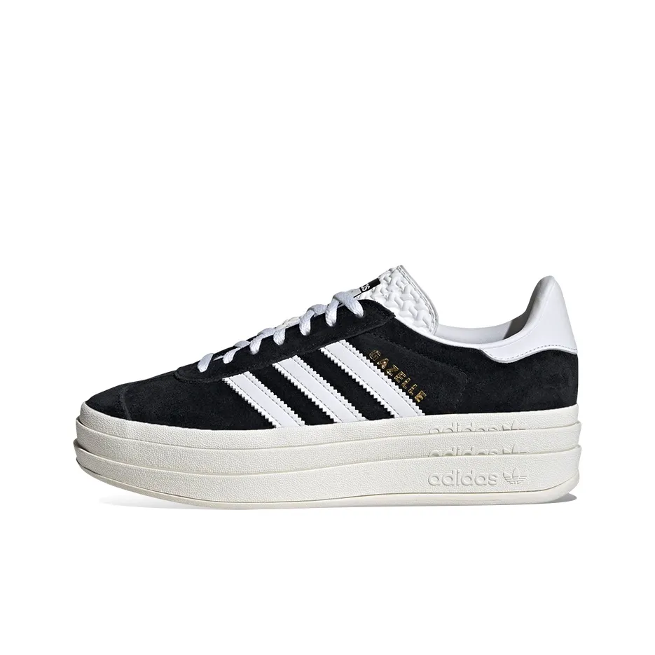Adidas Originals GAZELLE BOLD Skateboard Shoes Women's Low Top Black/White