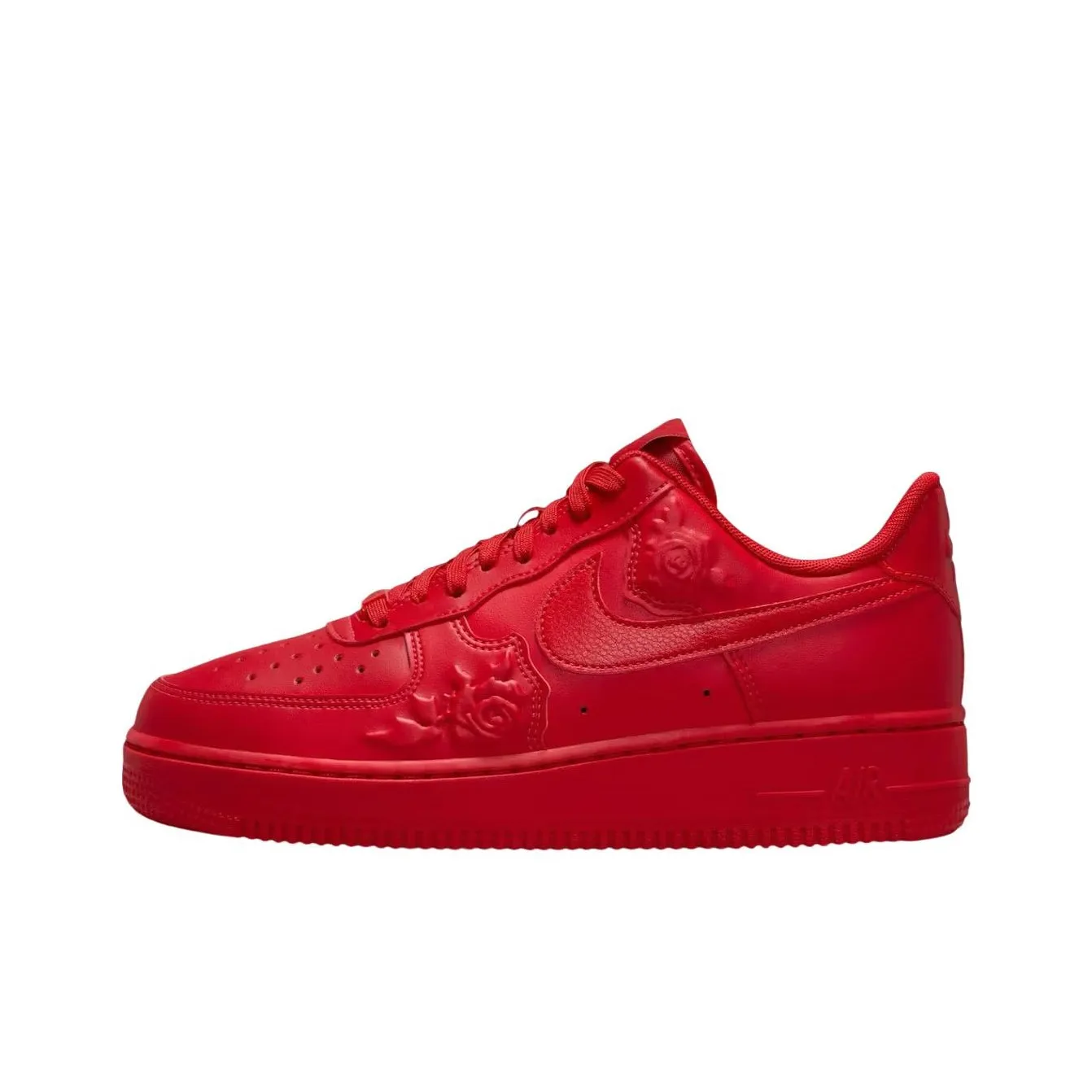 Nike Air FORCE 1 Slip-on Устойчивый к истиранию Низкий Топ Скейтбординг Женские Красный