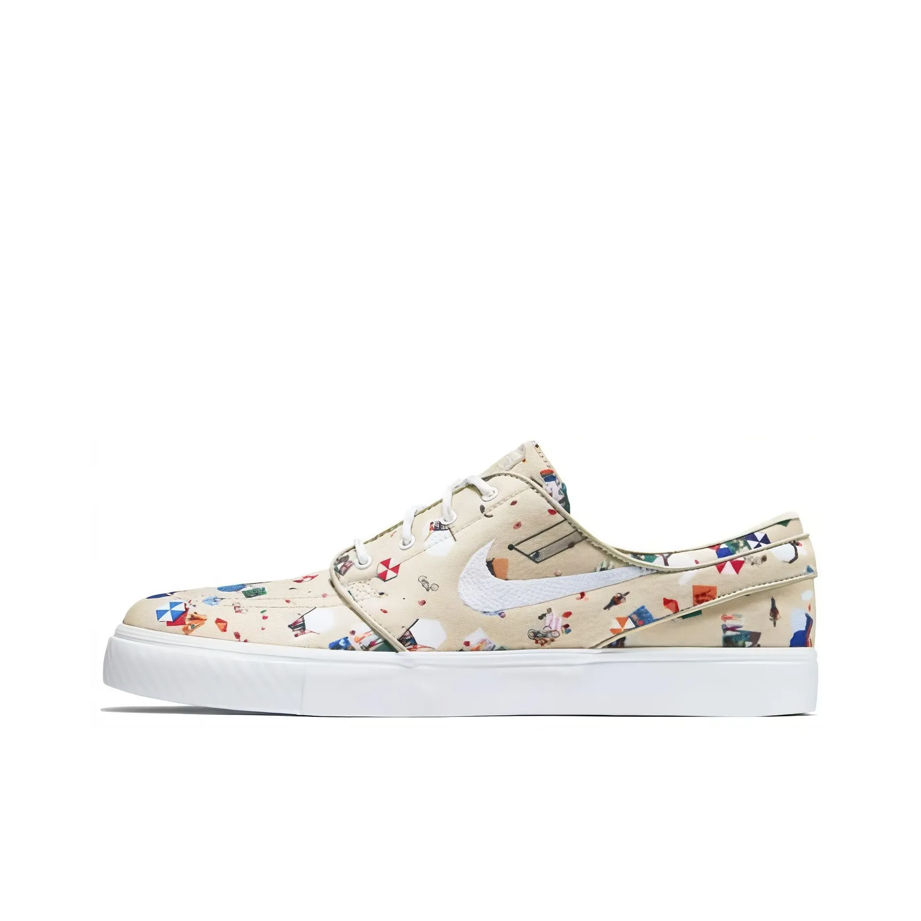 Nike SB Stefan Janoski Skateboard Shoes Men Low Top Multicolor White