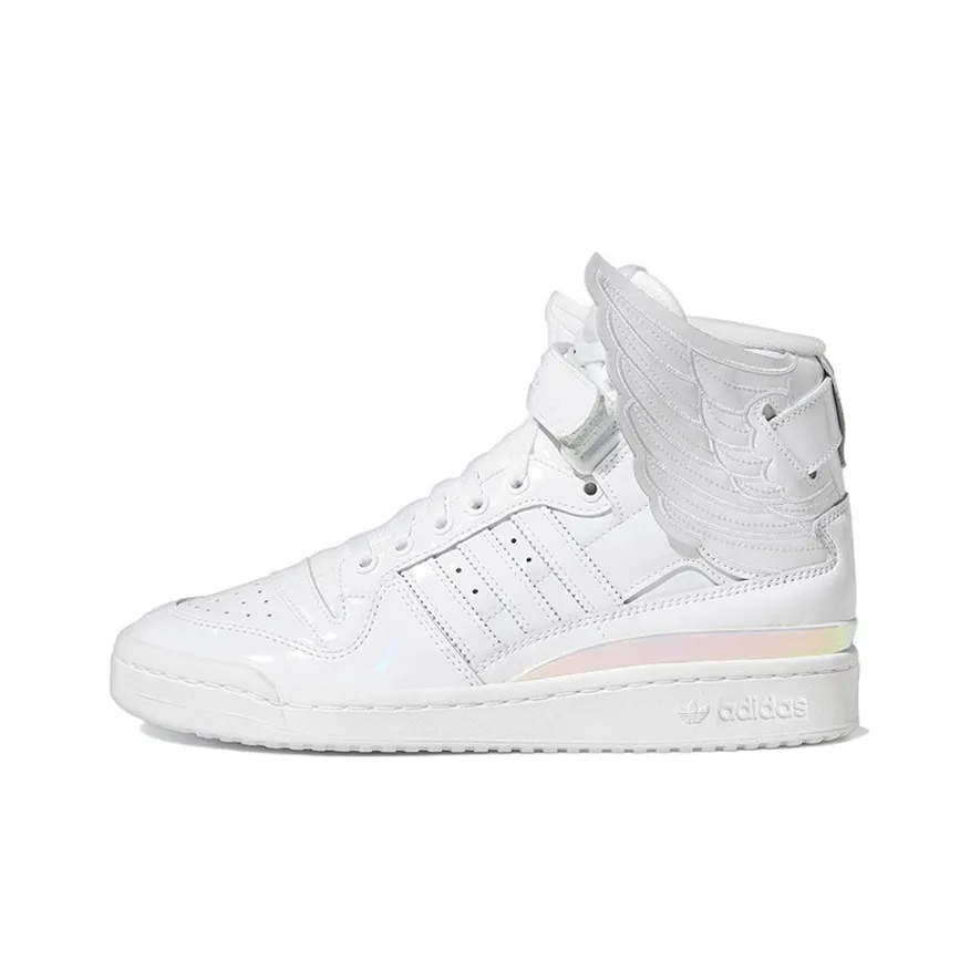 Adidas Originals x Jeremey SCOTT FORUM Hi Wings 4,0 Высокие Кроссовки для скейтбординга Унисекс Белый