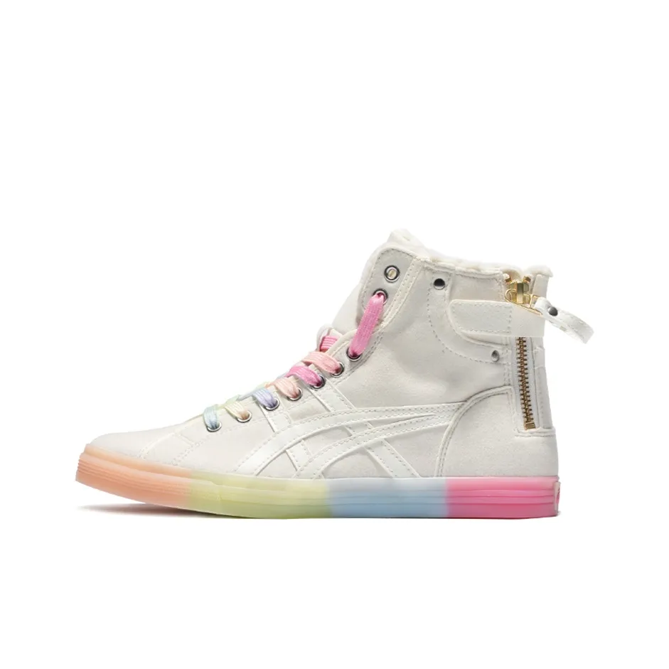 Asics Double Clutch Высокие Кроссовки для скейтбординга Женские Молочно-белые