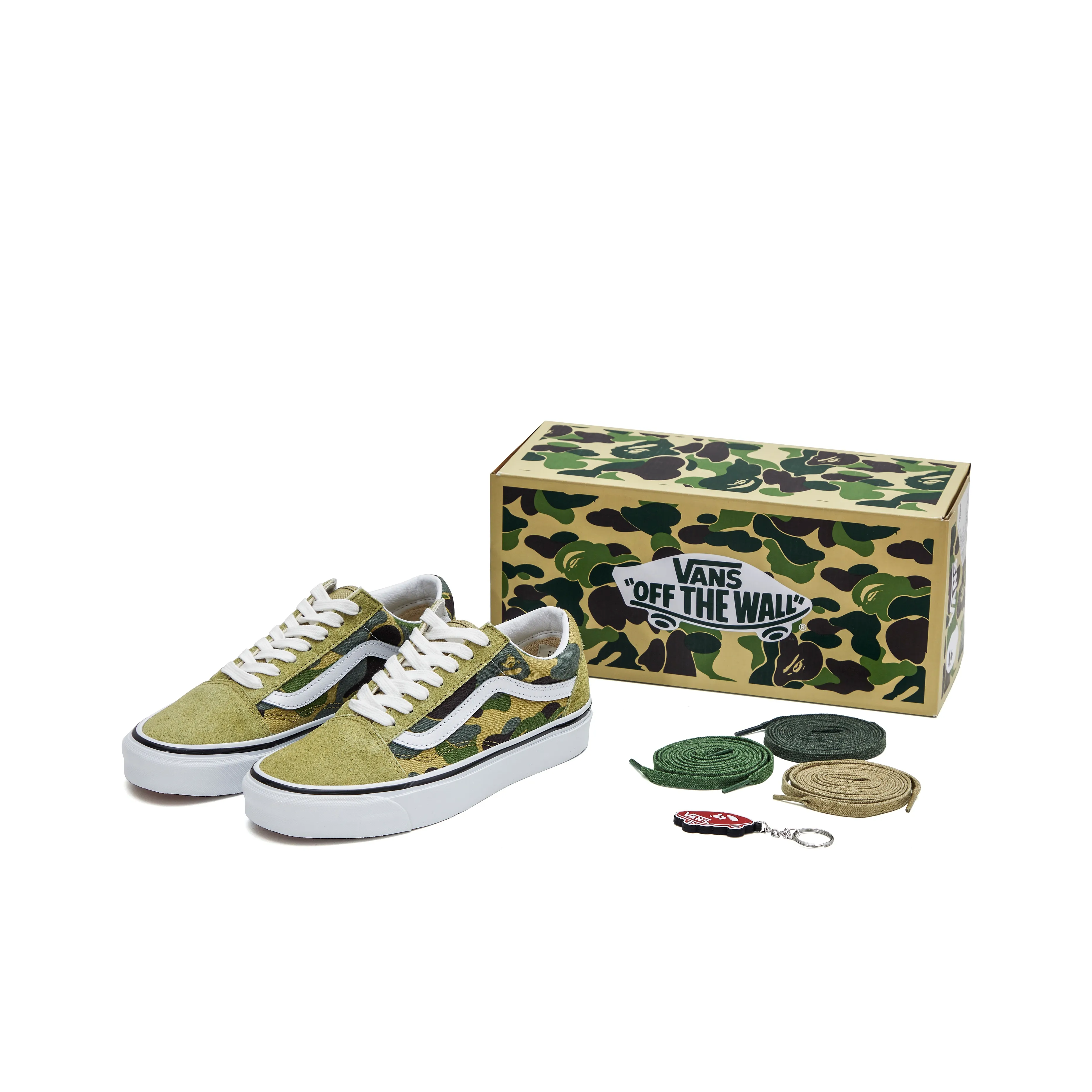 A BATHING APE X VANS Old Skool 36 DX Low Топ Скейтборд Кроссовки Унисекс Коричневый Камуфляж