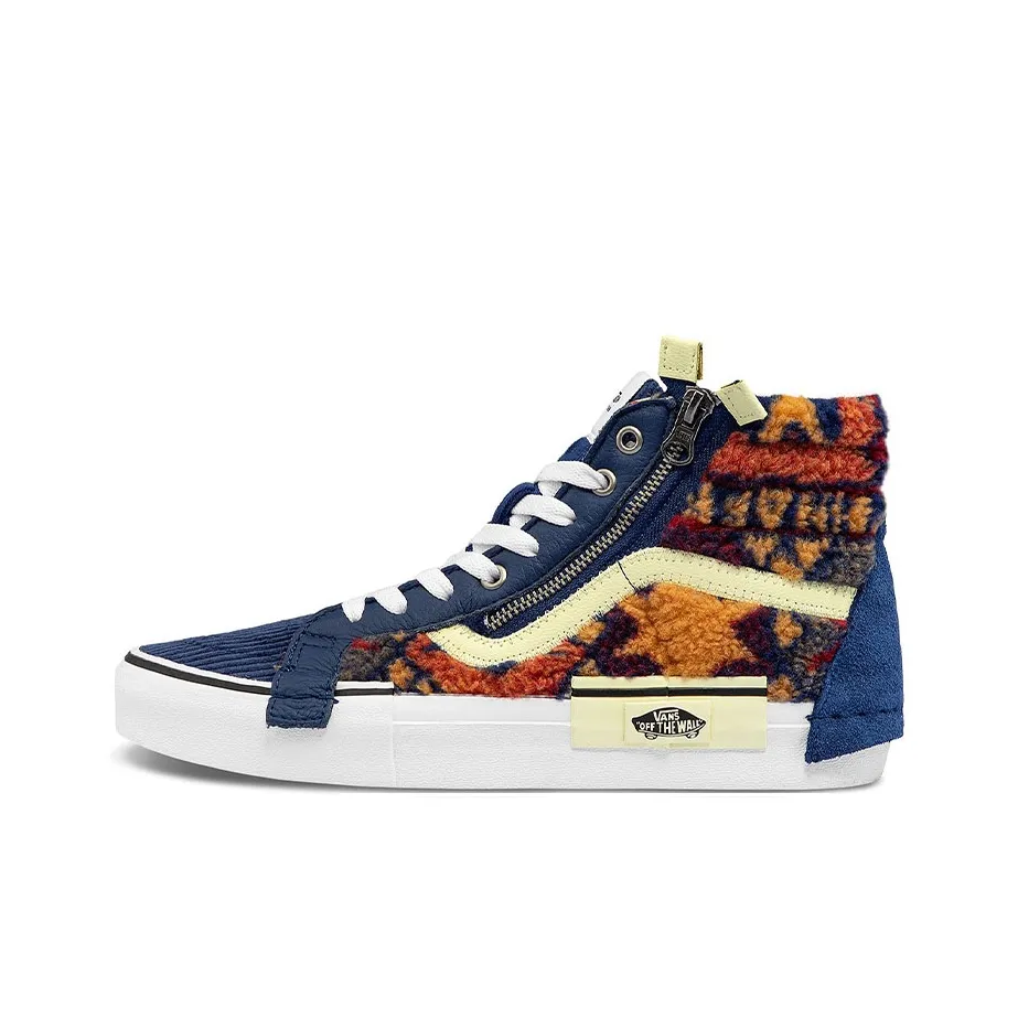 VANS SK8 High Топ Скейтборд Кроссовки Унисекс Синий Красный