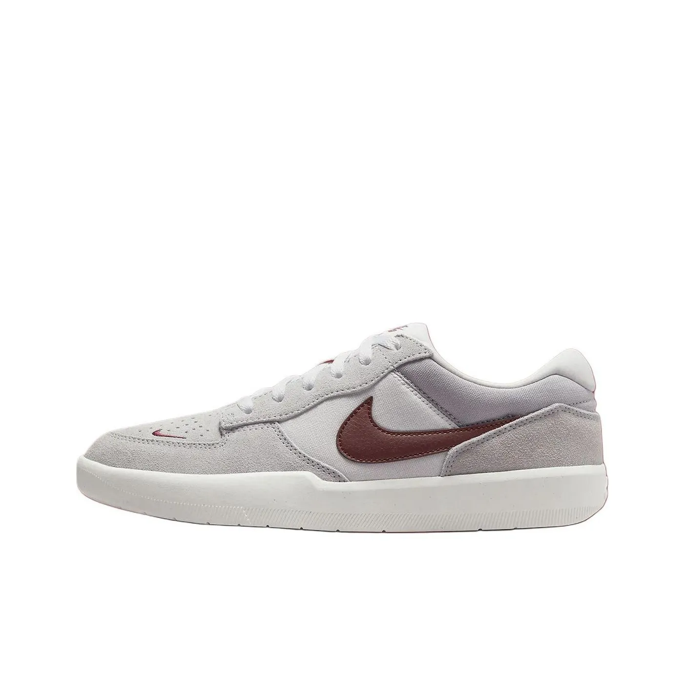 Nike SB Force 58 Skateboard Shoes Unisex Low-Top Light Smoke Gray