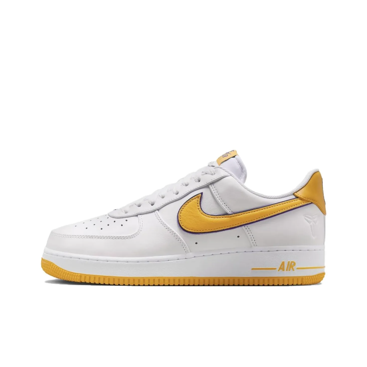 Nike Air Force 1 Skateboard Shoes Men Low-Top White Yellow Purple