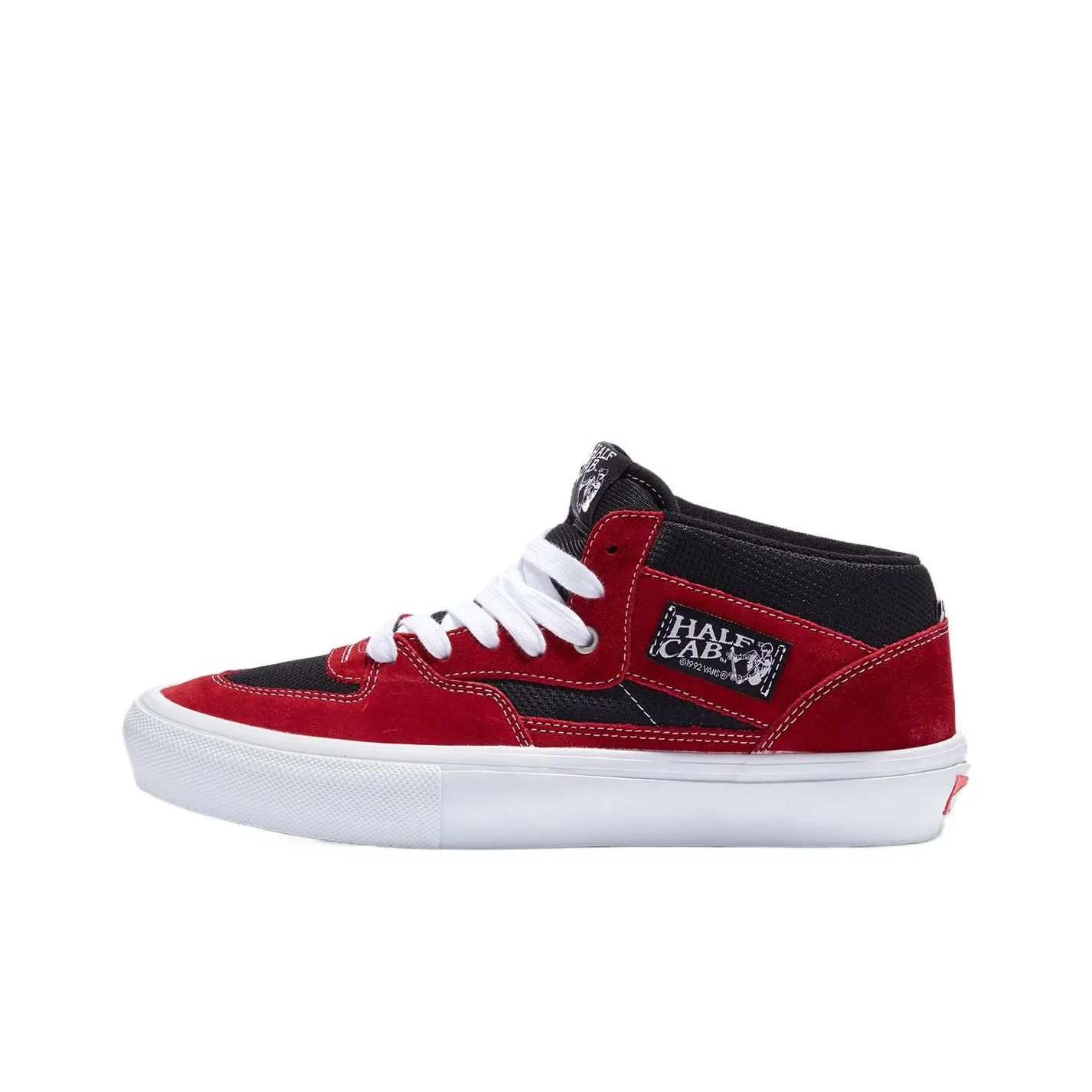 VANS SKATE CLASSICS Устойчивые к истиранию MID Топ Скейтборд Кроссовки Унисекс Красный Черный