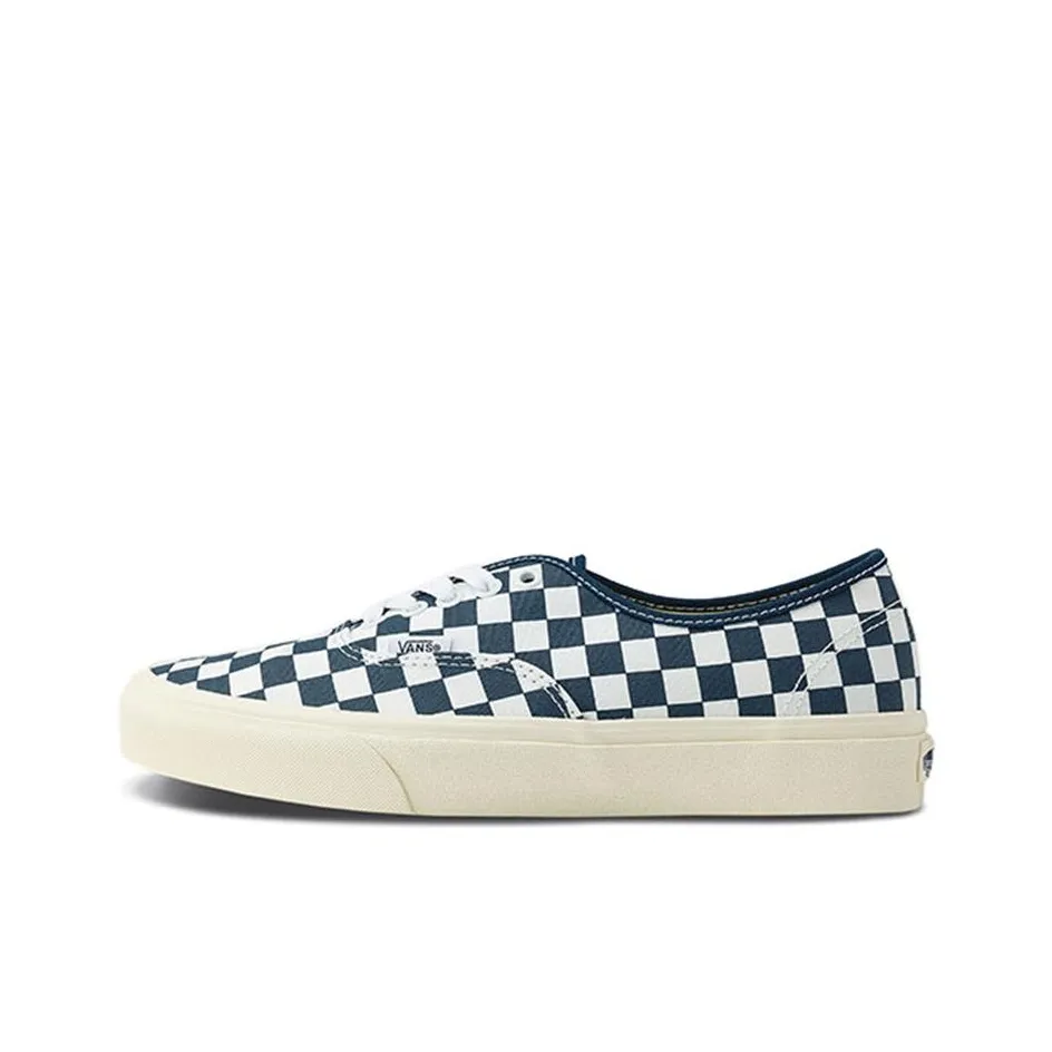 Vans Authentic CLASSICS Скейтборд Кроссовки Низкие Устойчивые к Износу Унисекс Синий Белый