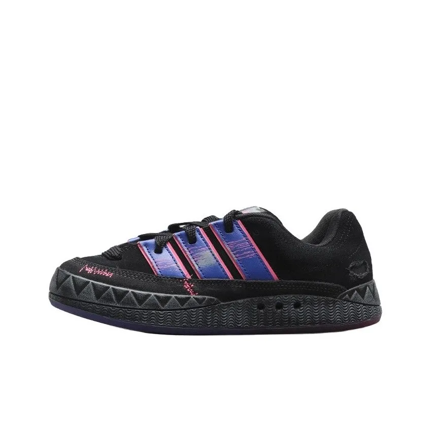 Avenue&son X Adidas Originals Adimatic Skateboard Shoes Unisex Low Top Black/Purple