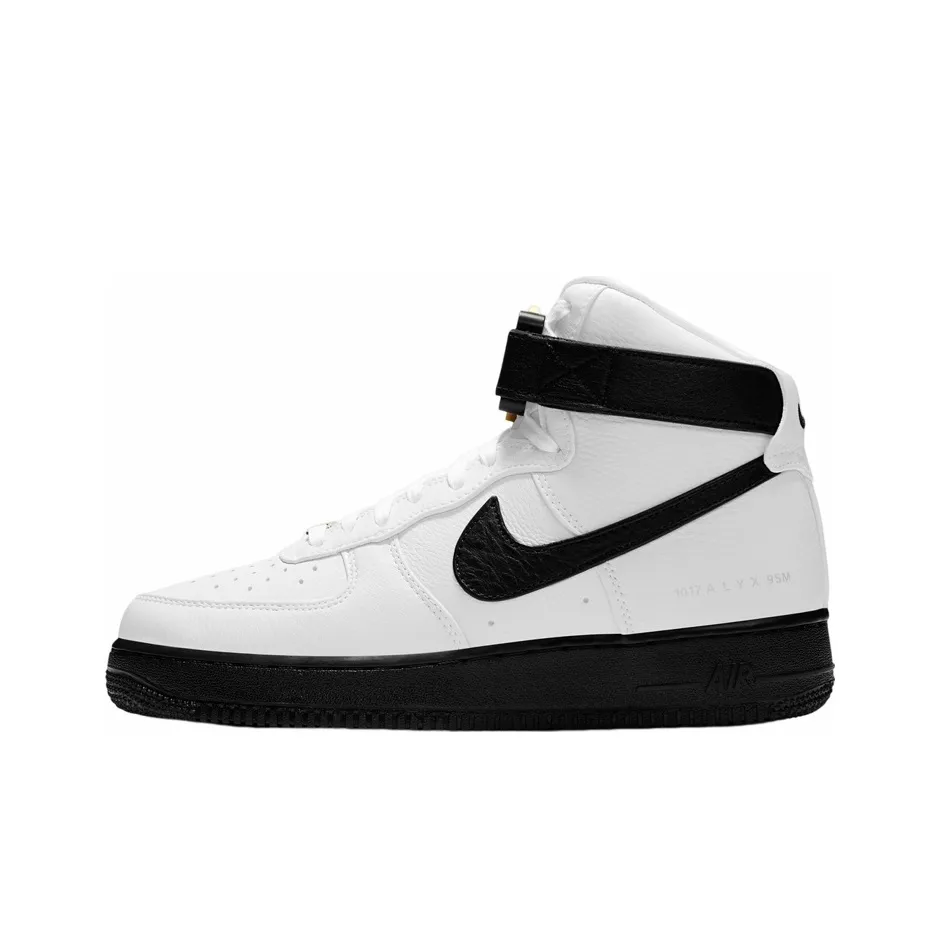 1017 ALYX 9SM X Nike Air Force 1 Черная пряжка Высокие кроссовки для скейтбординга Унисекс Белый Черный