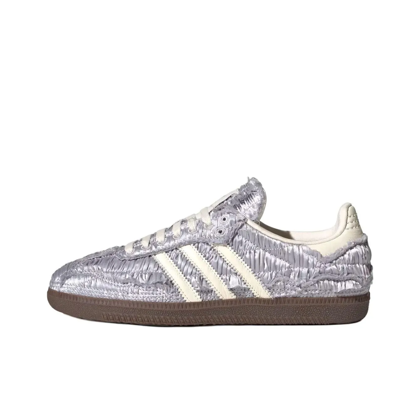 Caroline Hu X adidas originals Samba OG Abrasion Resistant Низкие Кроссовки для скейтбординга Женские Серебряные