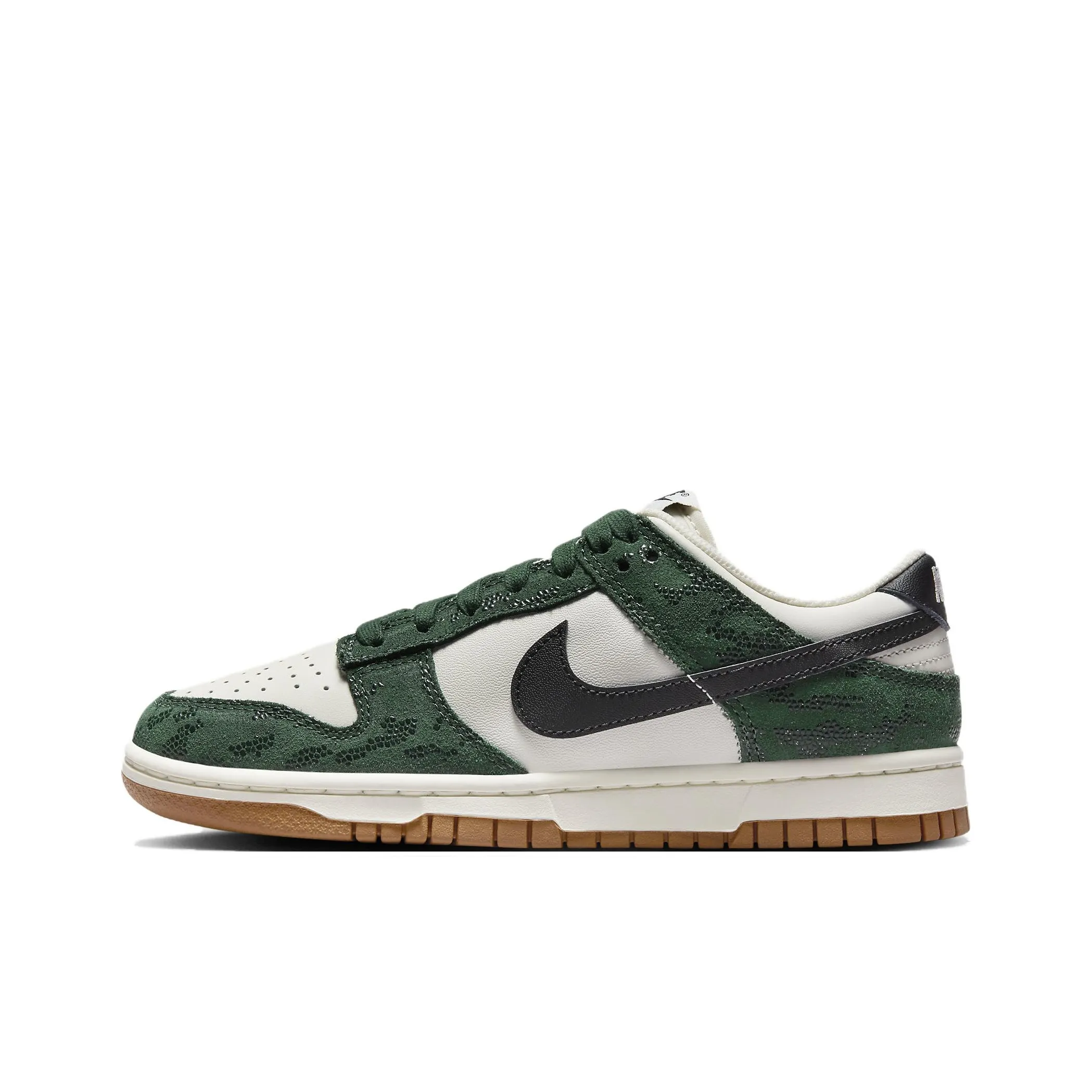 Nike Dunk Low Топ Кроссовки для скейтбординга Женские Белые Зеленые