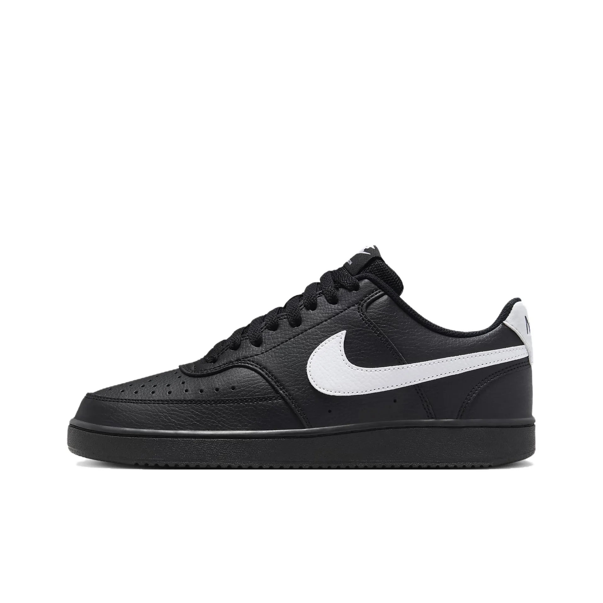Nike Court Vision 1 Удобная Низкая Обувь для Скейтбординга Унисекс Черная
