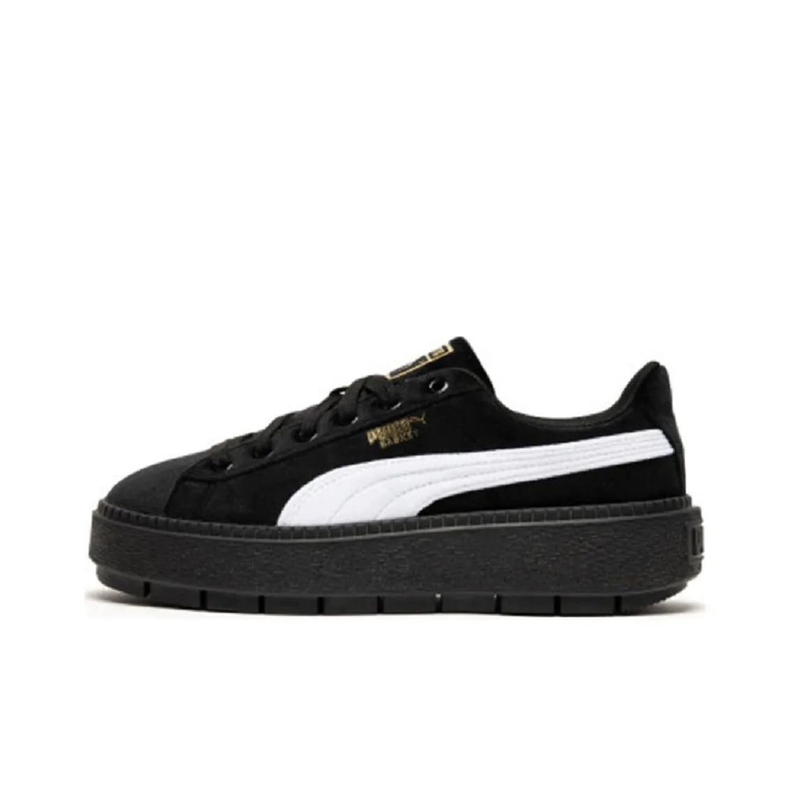 PUMA Platform Trace Skateboard Shoes Women's Low Top Black/White
