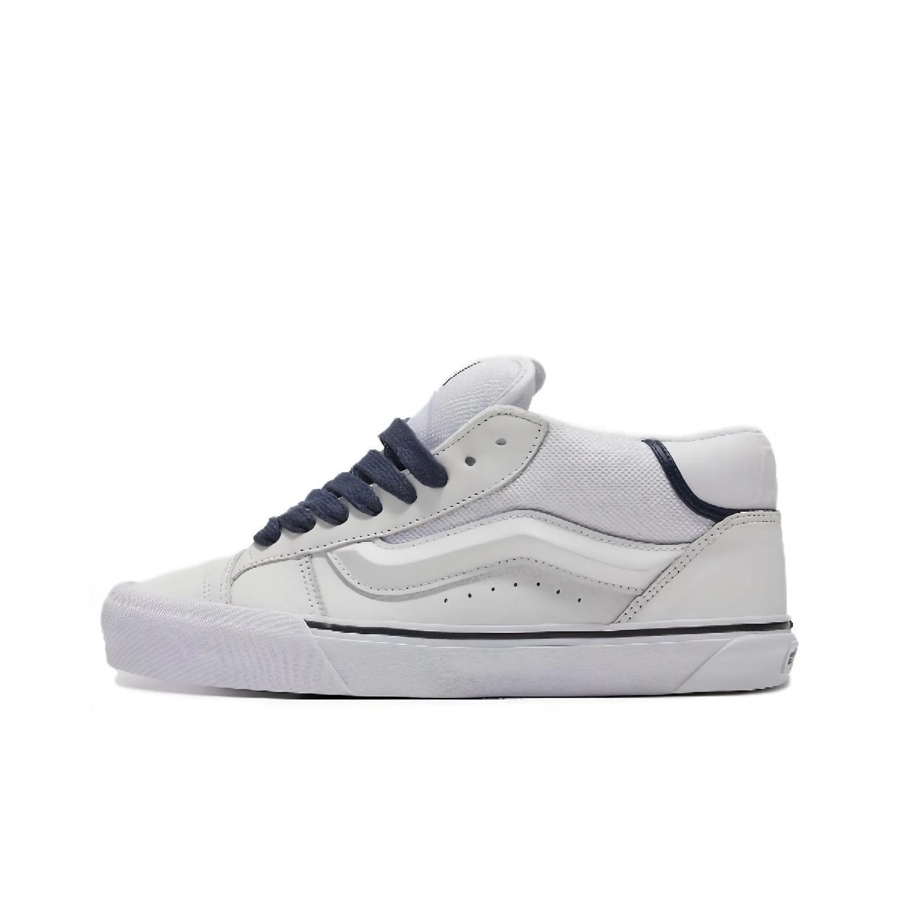 VANS KNU Slip Resistant Abrasion Resistant Низкие Кроссовки для скейтбординга Унисекс Белый Синий