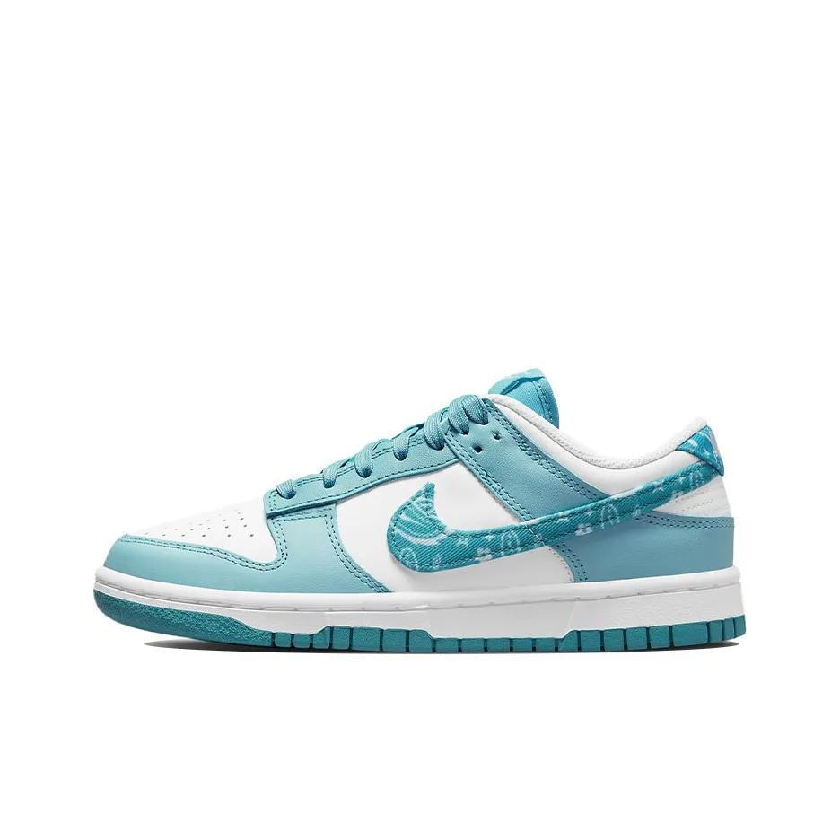 Nike Dunk Low ESS Lue Пейсли Slip Resistant Abrasion Resistant Легкий Low Топ Кроссовки для скейтбординга Женские