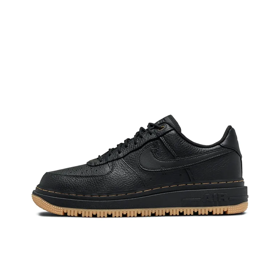 Nike Air Force 1 Low Топ Скейтборд Кроссовки Мужские Черные
