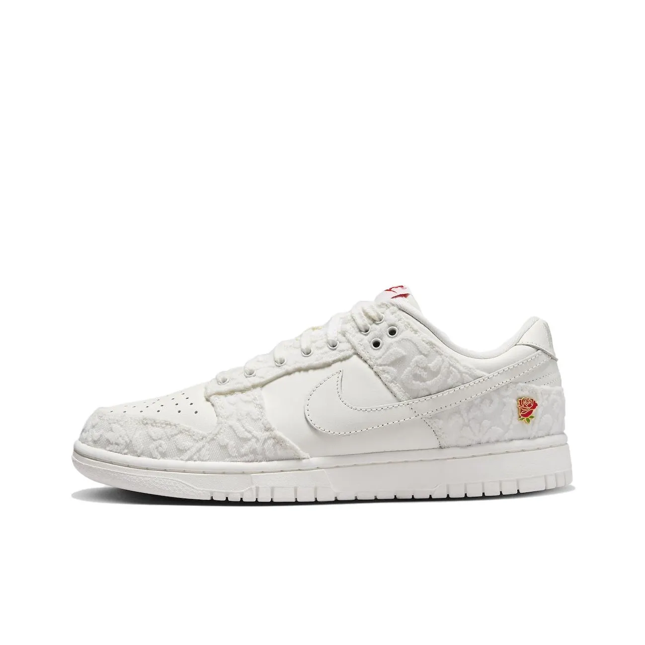 Nike Dunk Give HER Flowers Slip-Resistant Low Top Скейтборд Кроссовки Женские Белые
