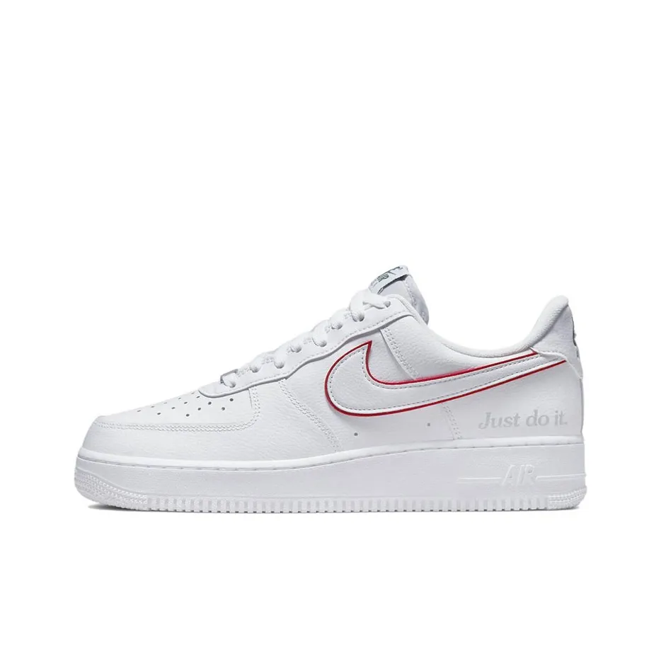 Nike Air Force 1 Low Just DO IT Low Топ Скейтборд Кроссовки Мужские Белый Красный