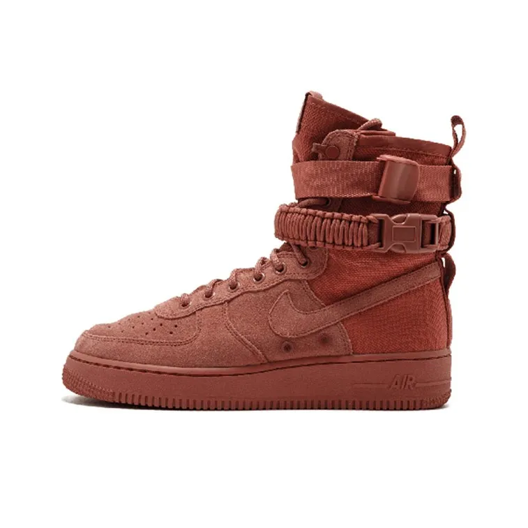 Nike Air Force 1 Dusty Peach противоскользящие устойчивые к истиранию высокие кроссовки для скейтбординга унисекс