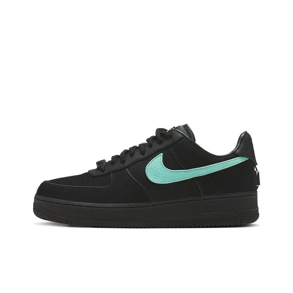 Tiffany & Co. X Nike Air Force 1 Skateboard Shoes Unisex Low Top Black Green